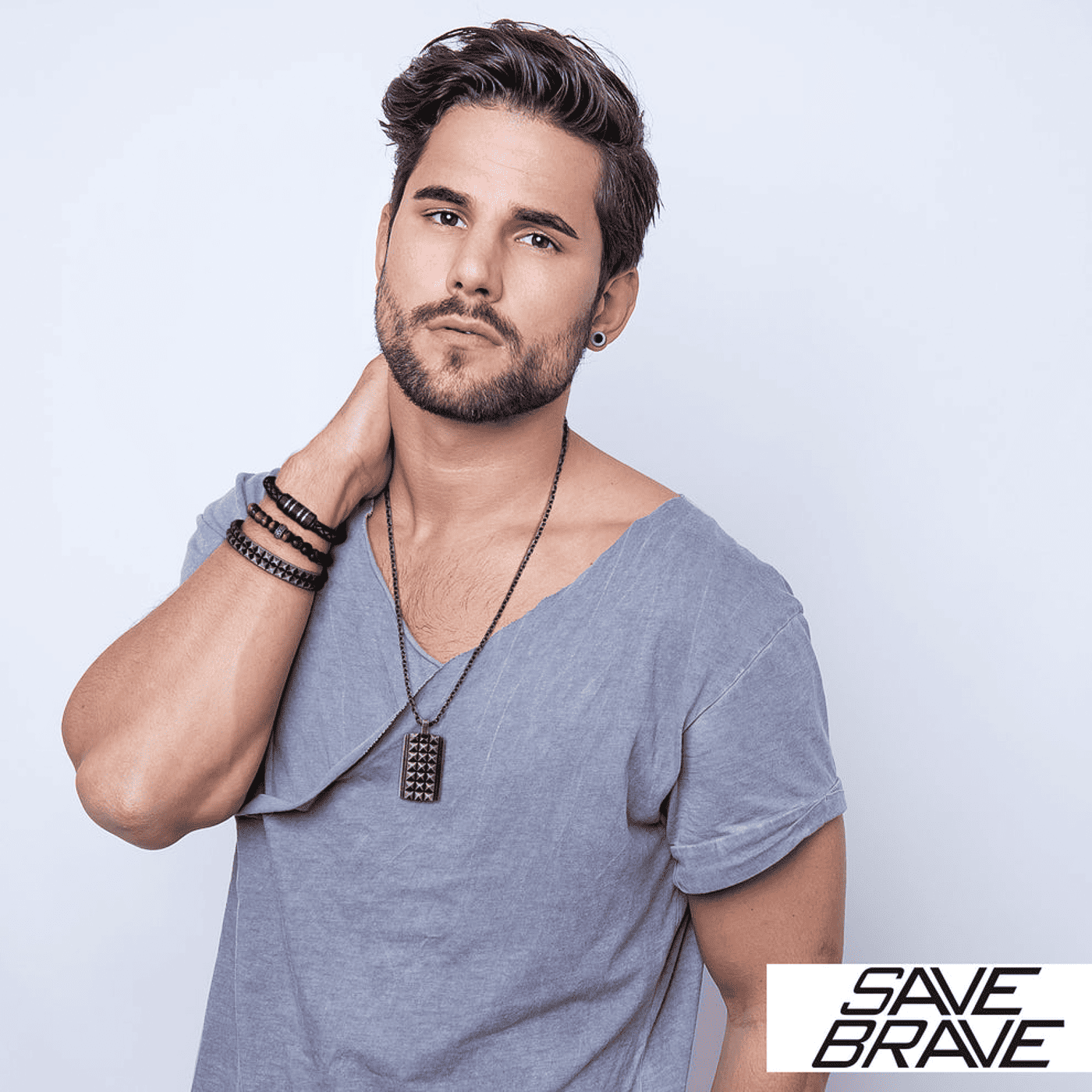 Einzelohrring Edelstahl Mike