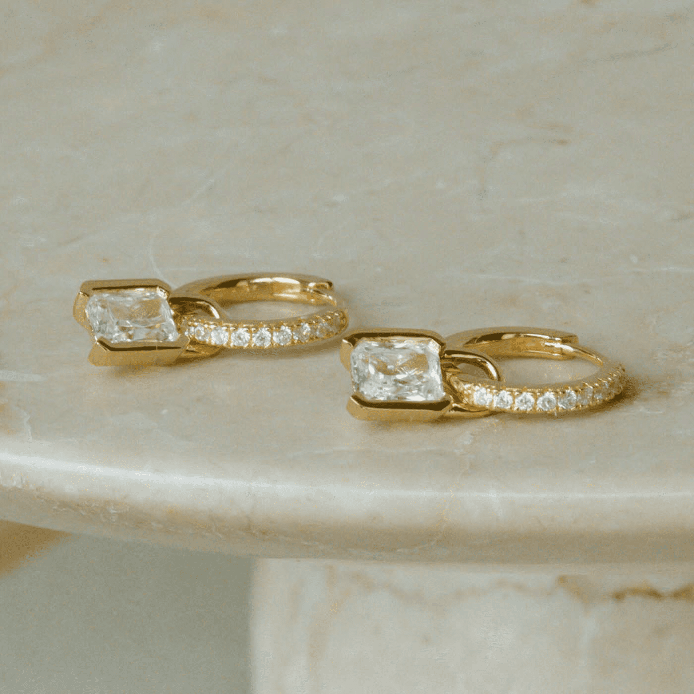 Ohrringe Zirkonia 925er Silber gelb vergoldet Roccanova Ohrringe Zirkonia 925er Silber gelb vergoldet Roccanova