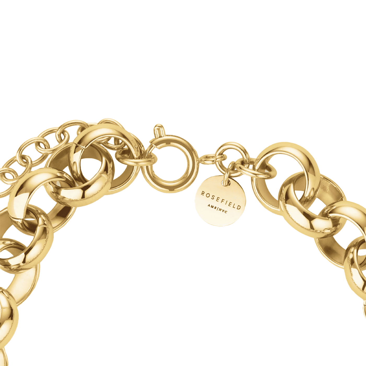 Armband Edelstahl gelb vergoldet Chunky Roll