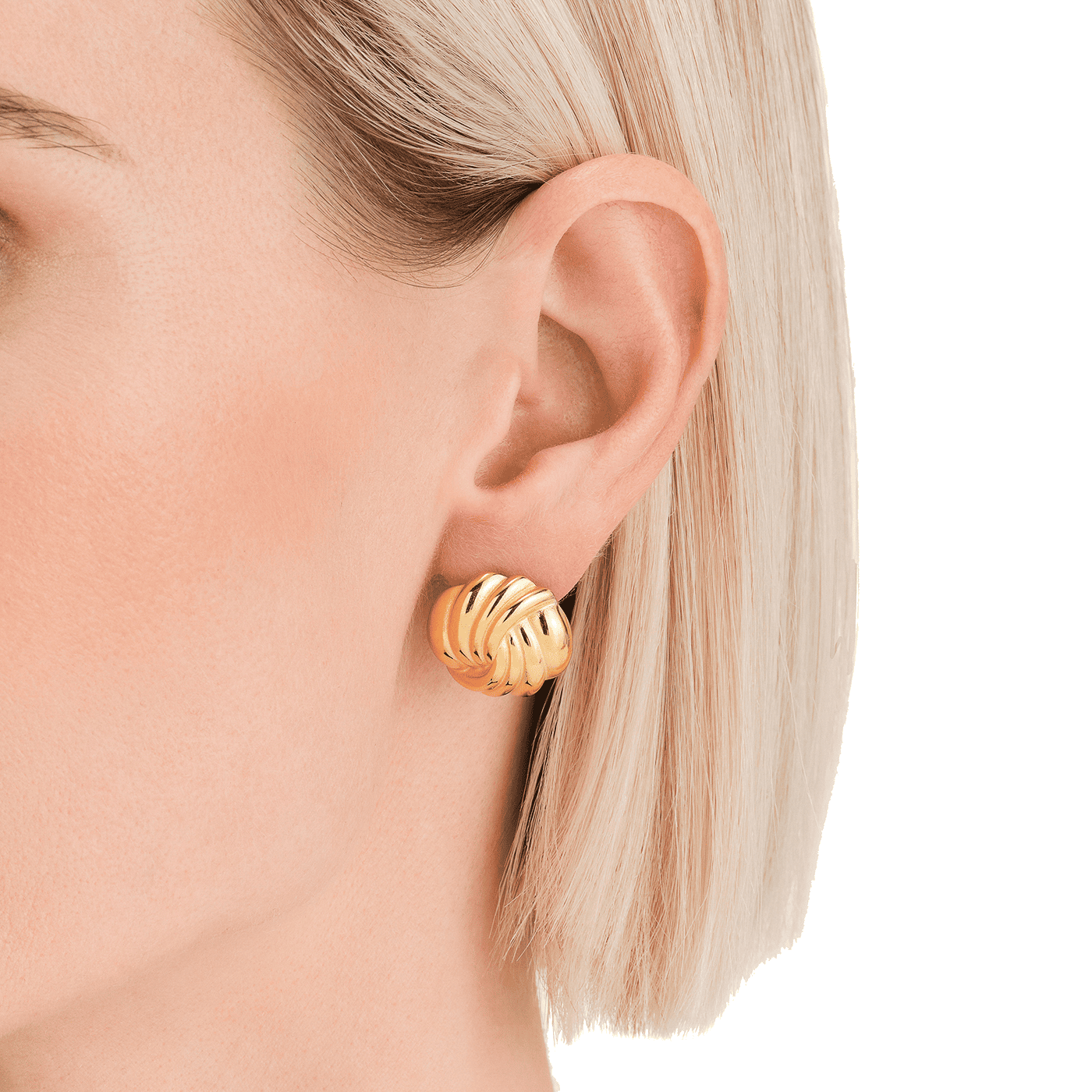 Ohrringe Edelstahl gelb vergoldet Modern Vintage Ohrringe Edelstahl gelb vergoldet Modern Vintage