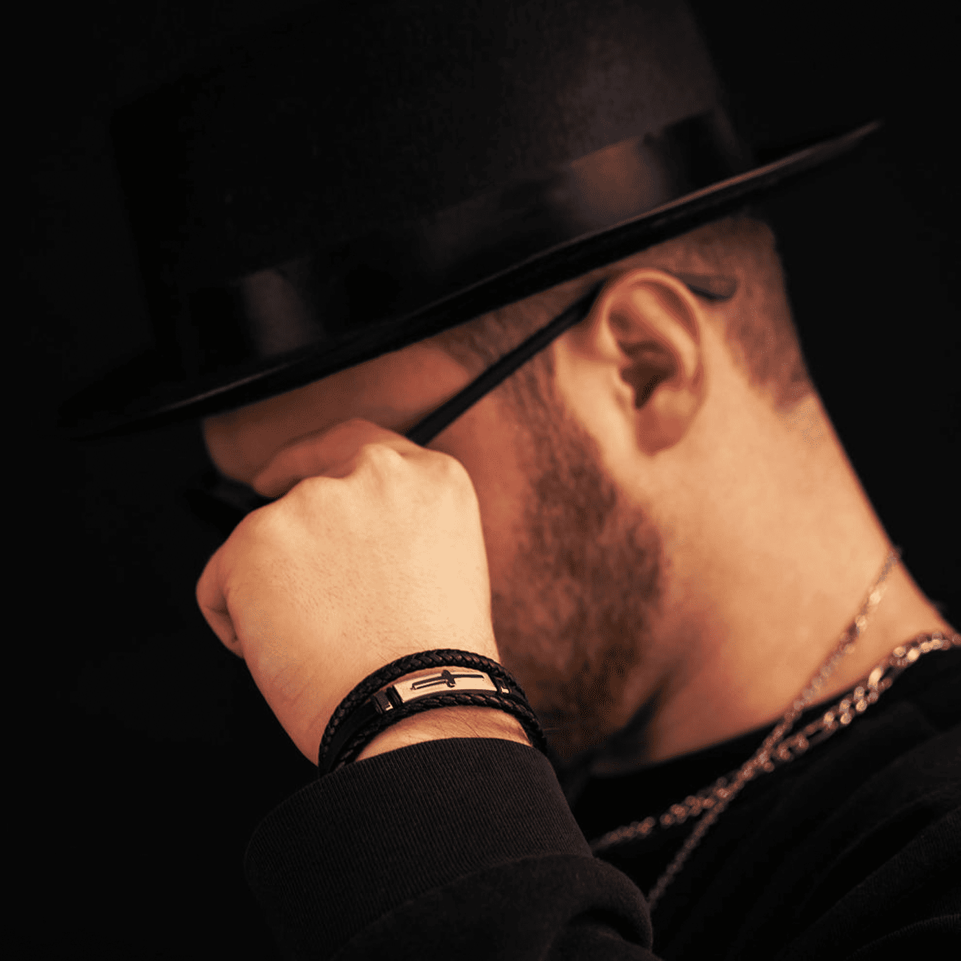 Lederarmband braun Logan