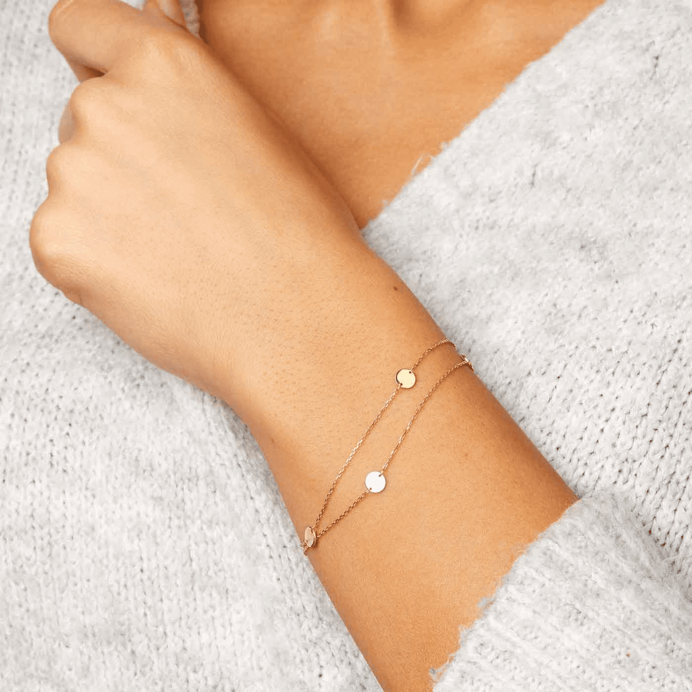 Armband 375er Gelbgold Treppenhaus