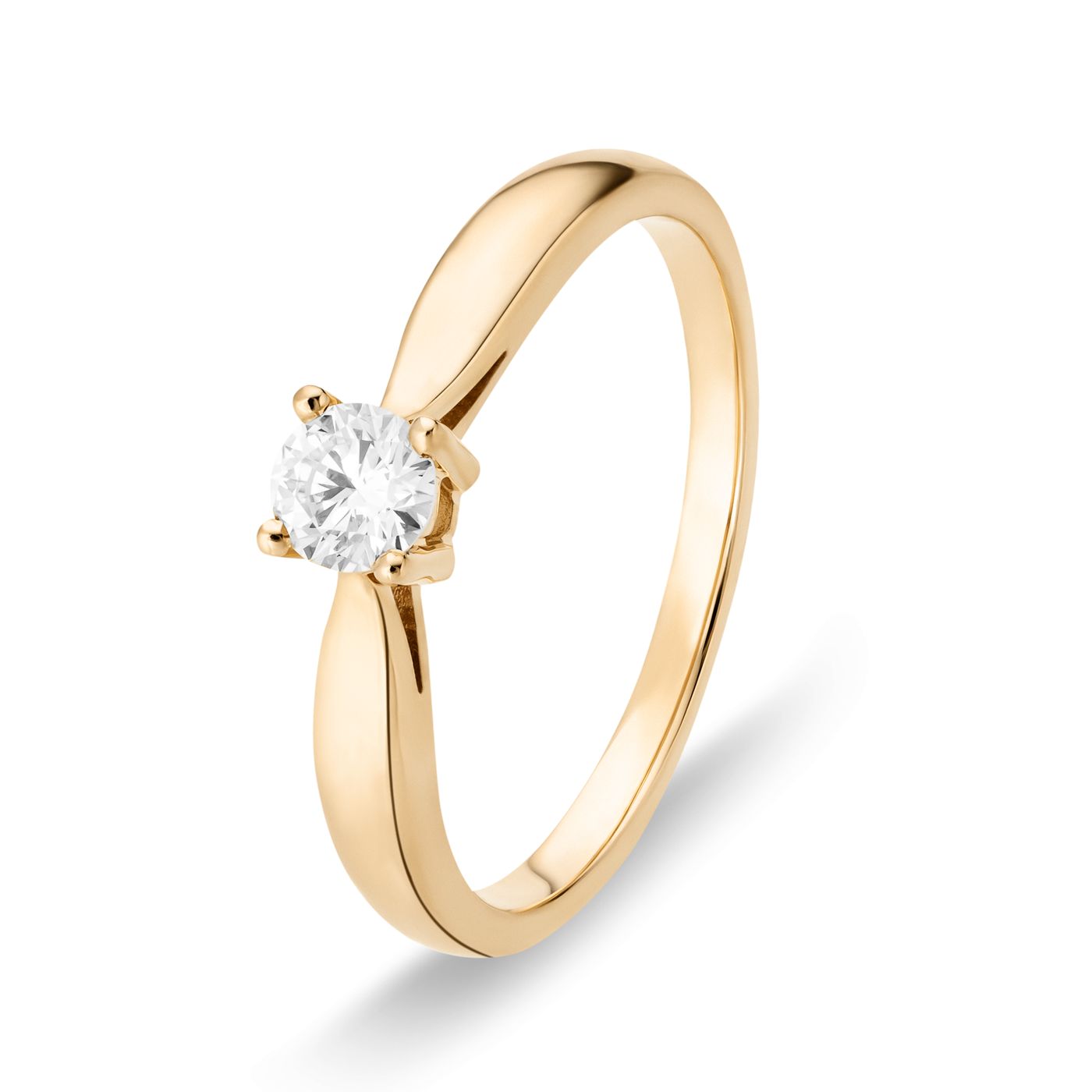 Ring Diamant ca. 0,25 ct. 585er Gelbgold Select Solitär