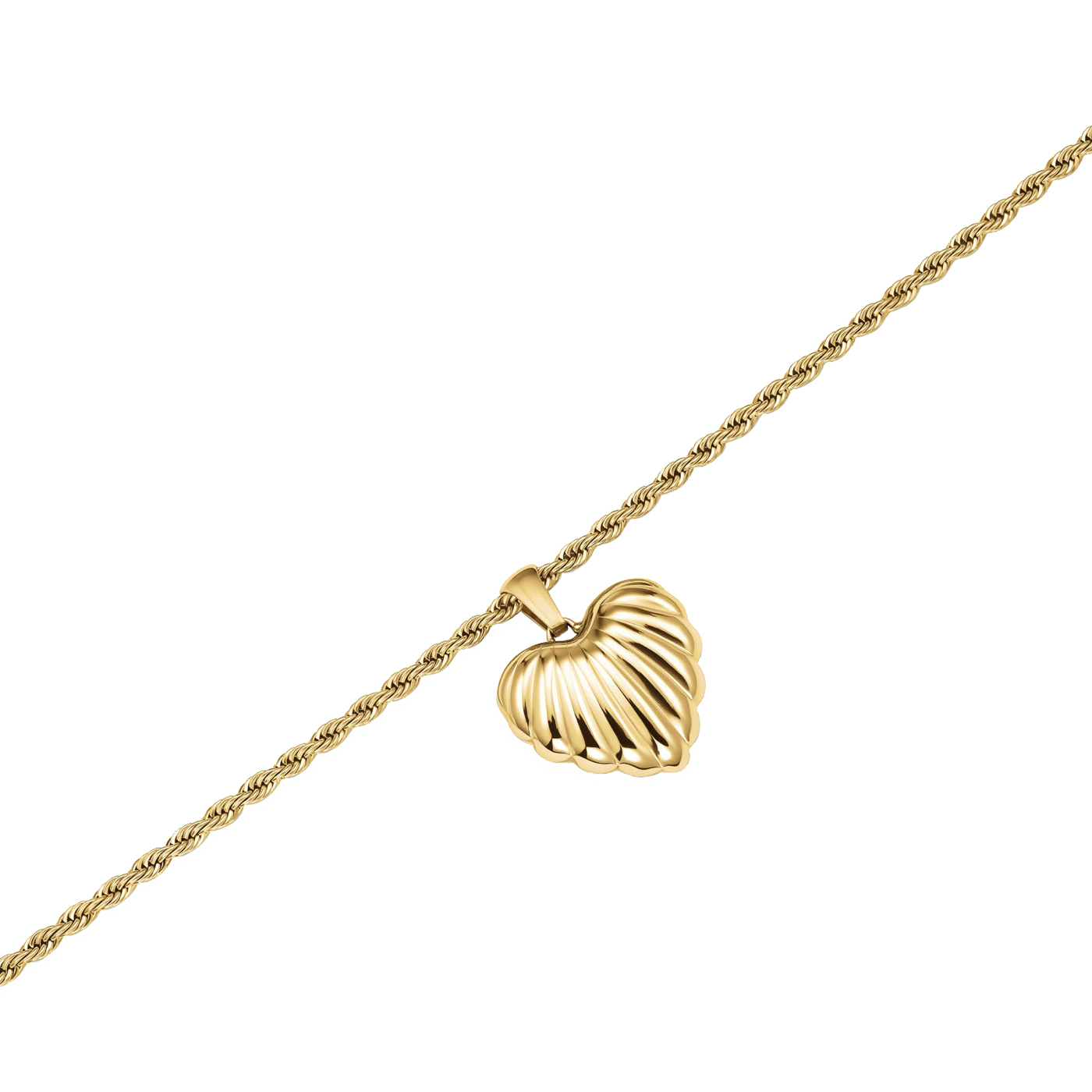 Kette Edelstahl gelb vergoldet Heart Kette Edelstahl gelb vergoldet Heart