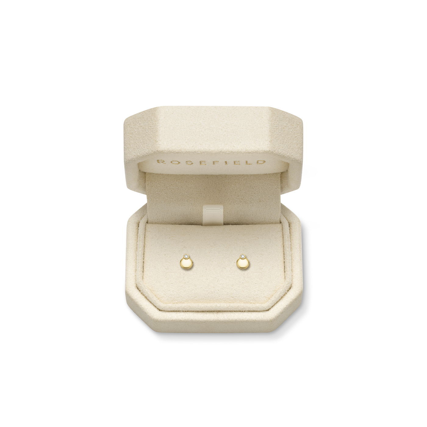 Ohrringe syn. Diamant zus. 0,01ct. 585er Gelbgold Dome Ohrringe syn. Diamant zus. 0,01ct. 585er Gelbgold Dome