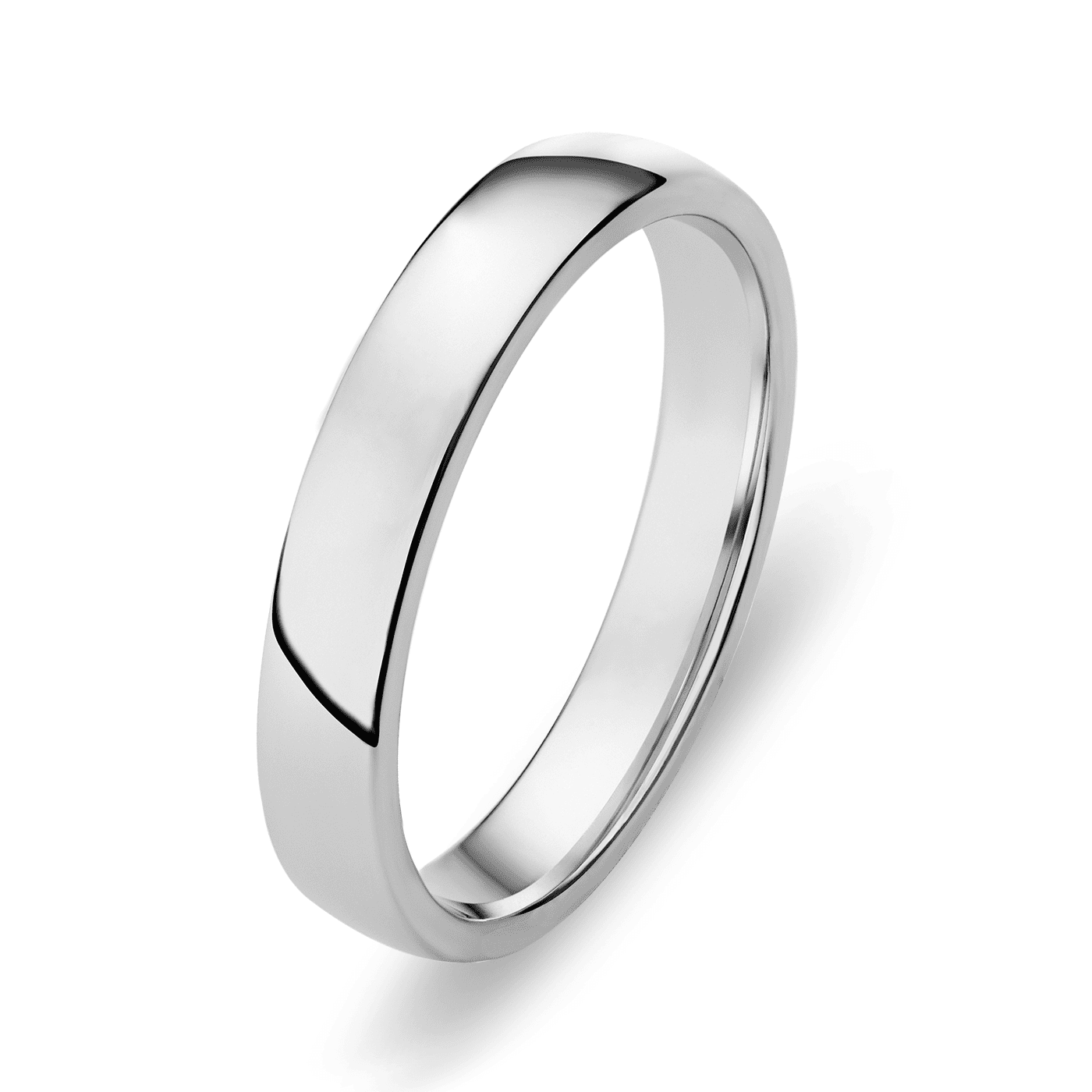 Trauring 585er Weißgold Bari