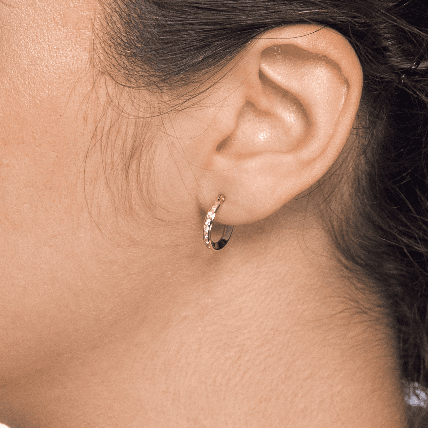 Ohrringe Zirkonia 375er Gelbgold 