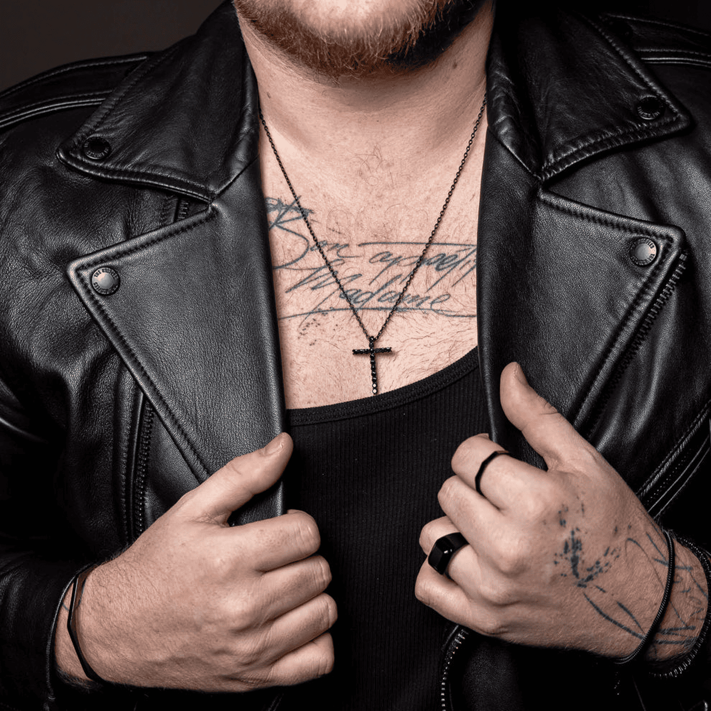 Kette Zirkonia Edelstahl schwarz Francesco Kette Zirkonia Edelstahl schwarz Francesco