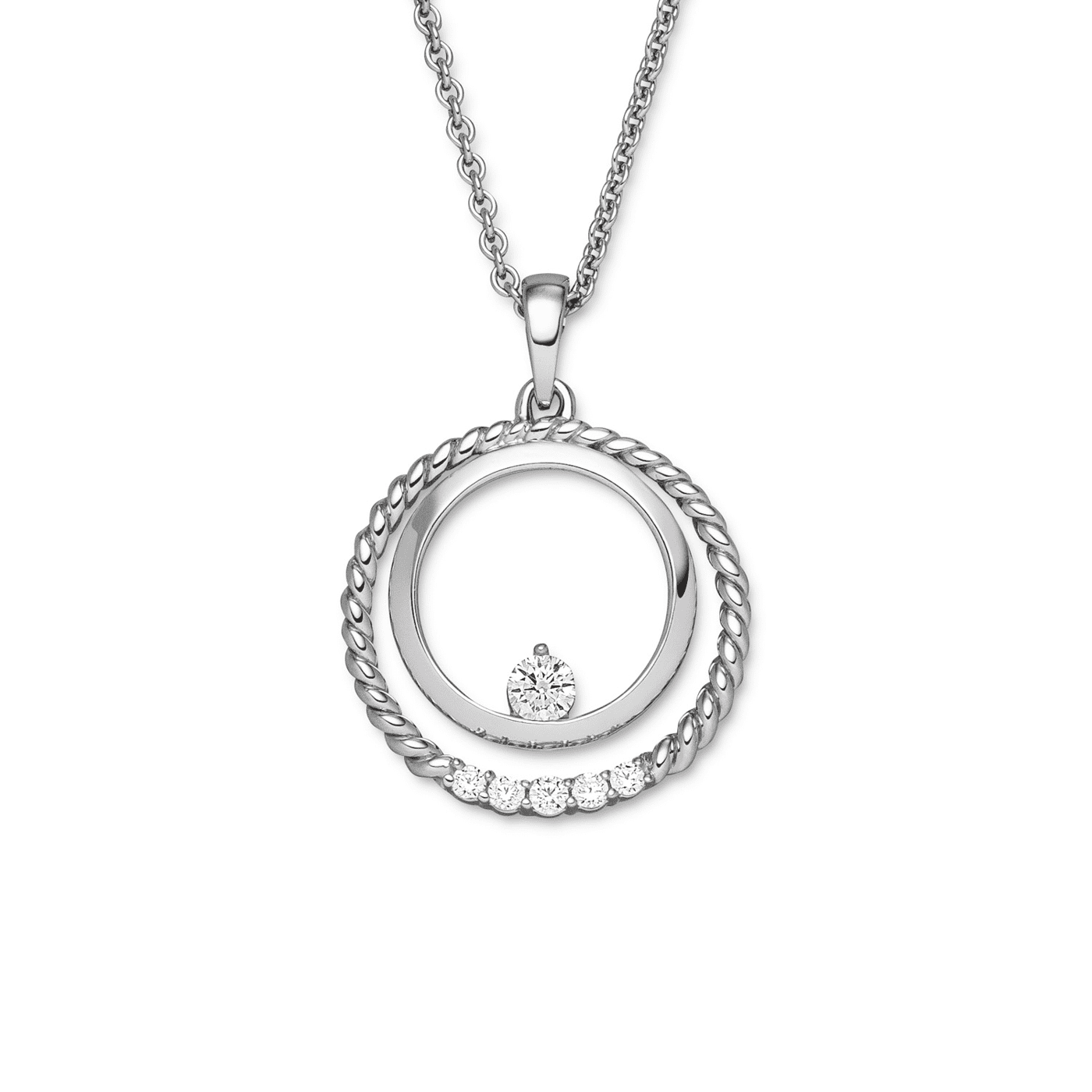 Kette Zirkonia 925er Silber  Kette Zirkonia 925er Silber
