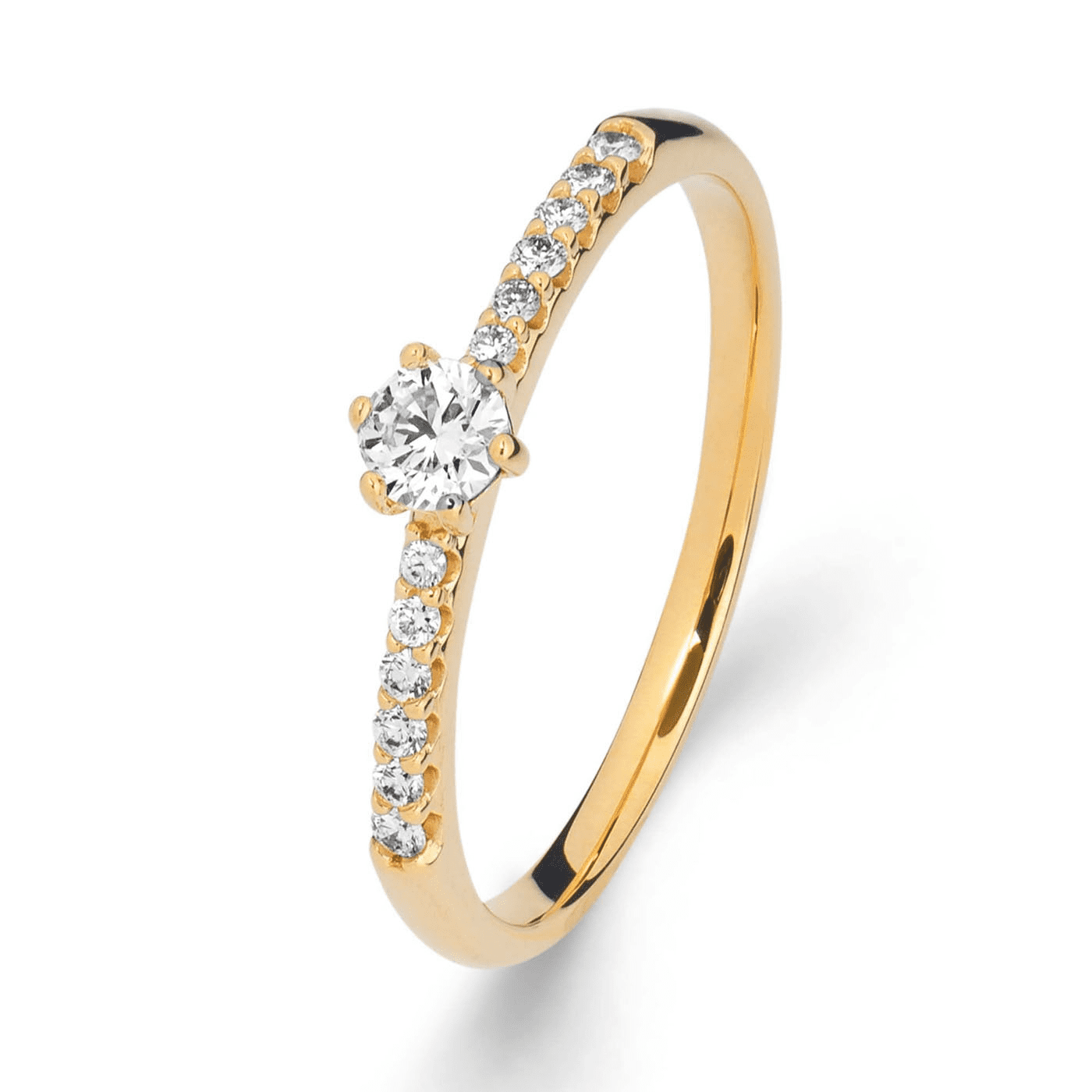 Ring Diamant zus. ca. 0,25 ct. 585er Gelbgold Victoria Ring Diamant zus. ca. 0,25 ct. 585er Gelbgold Victoria