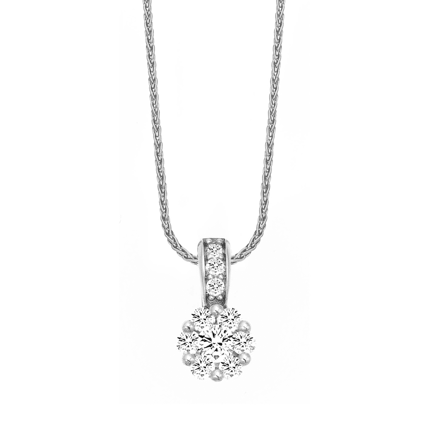 Kette Diamant zus. ca. 0,30 ct. 585er Weißgold Dahlia Kette Diamant zus. ca. 0,30 ct. 585er Weißgold Dahlia