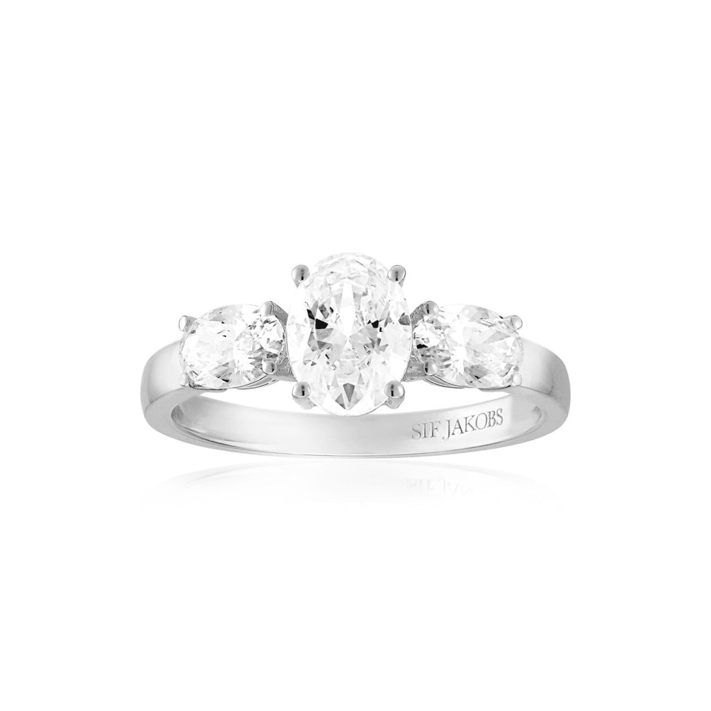 Ring Zirkonia 925er Silber Ellisse Ring Zirkonia 925er Silber Ellisse