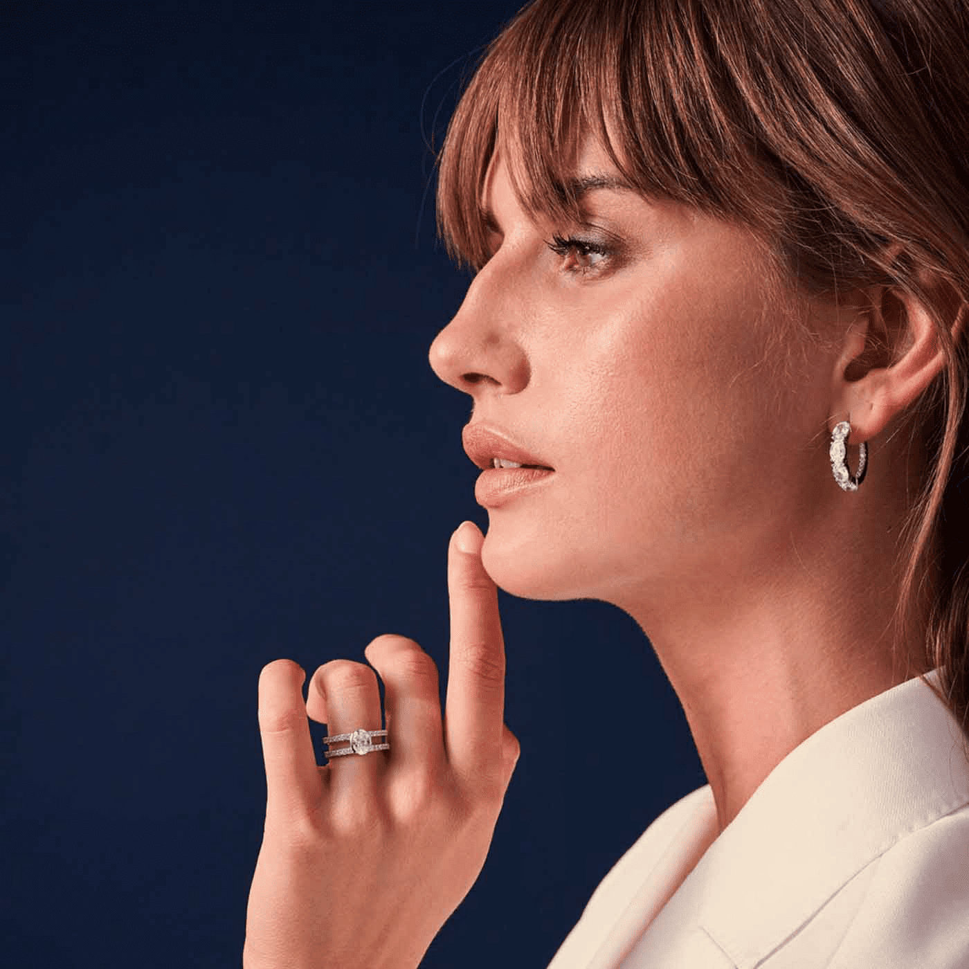 Ohrringe Zirkonia 925er Silber gelb vergoldet Ellisse Ohrringe Zirkonia 925er Silber gelb vergoldet Ellisse