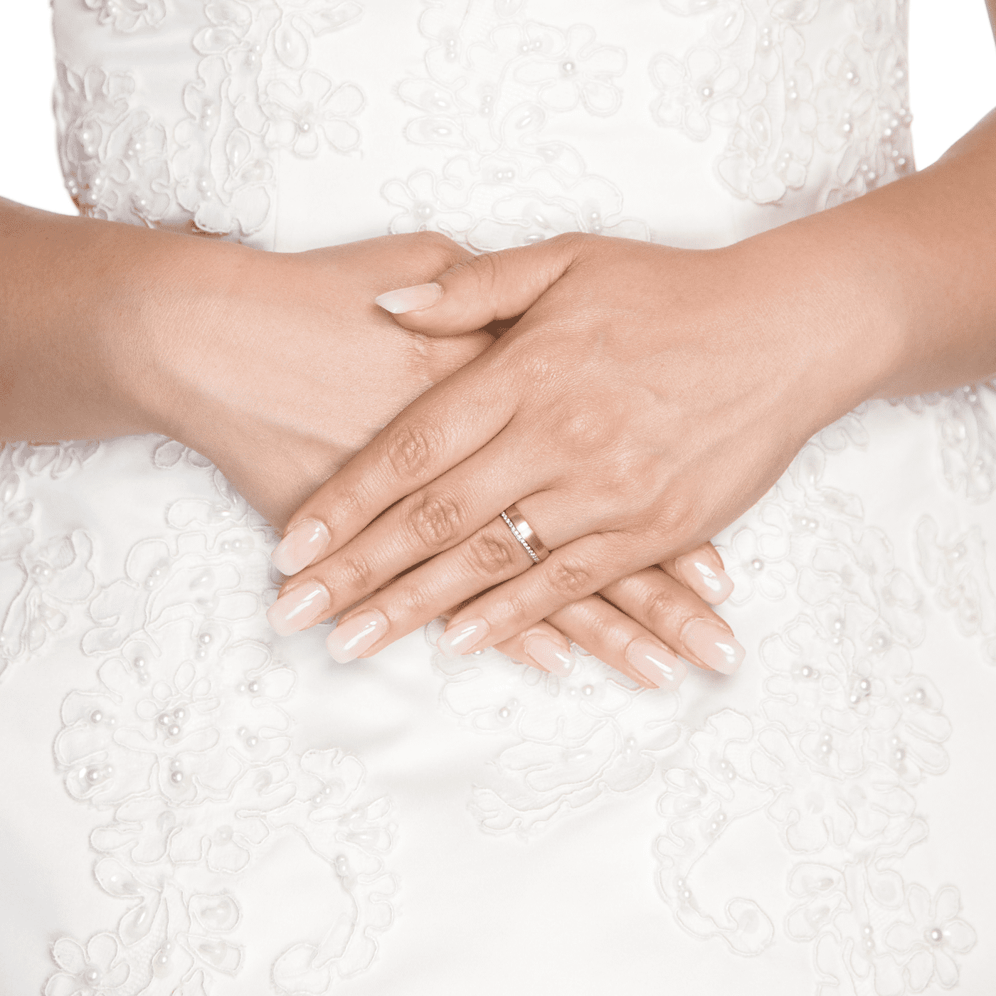 Trauring zus. ca. 0,07 ct. 585er bicolor Paris Trauring zus. ca. 0,07 ct. 585er bicolor Paris