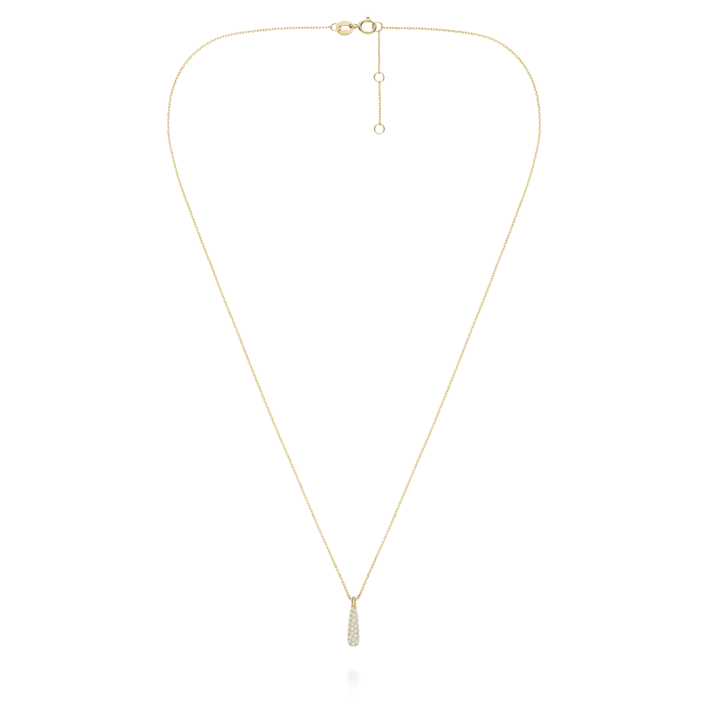 Kette syn. Diamant zus. 0,11ct. 585er Gelbgold Aurora Pave Kette syn. Diamant zus. 0,11ct. 585er Gelbgold Aurora Pave