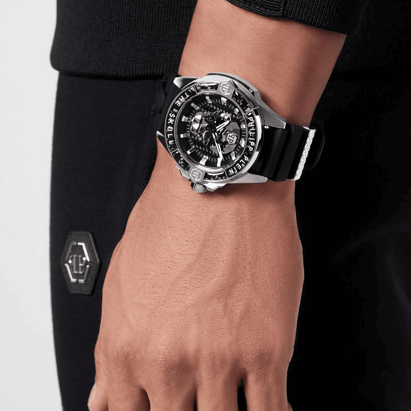 THE $KULL CARBON FIBER Quarz Uhr THE $KULL CARBON FIBER Quarz Uhr