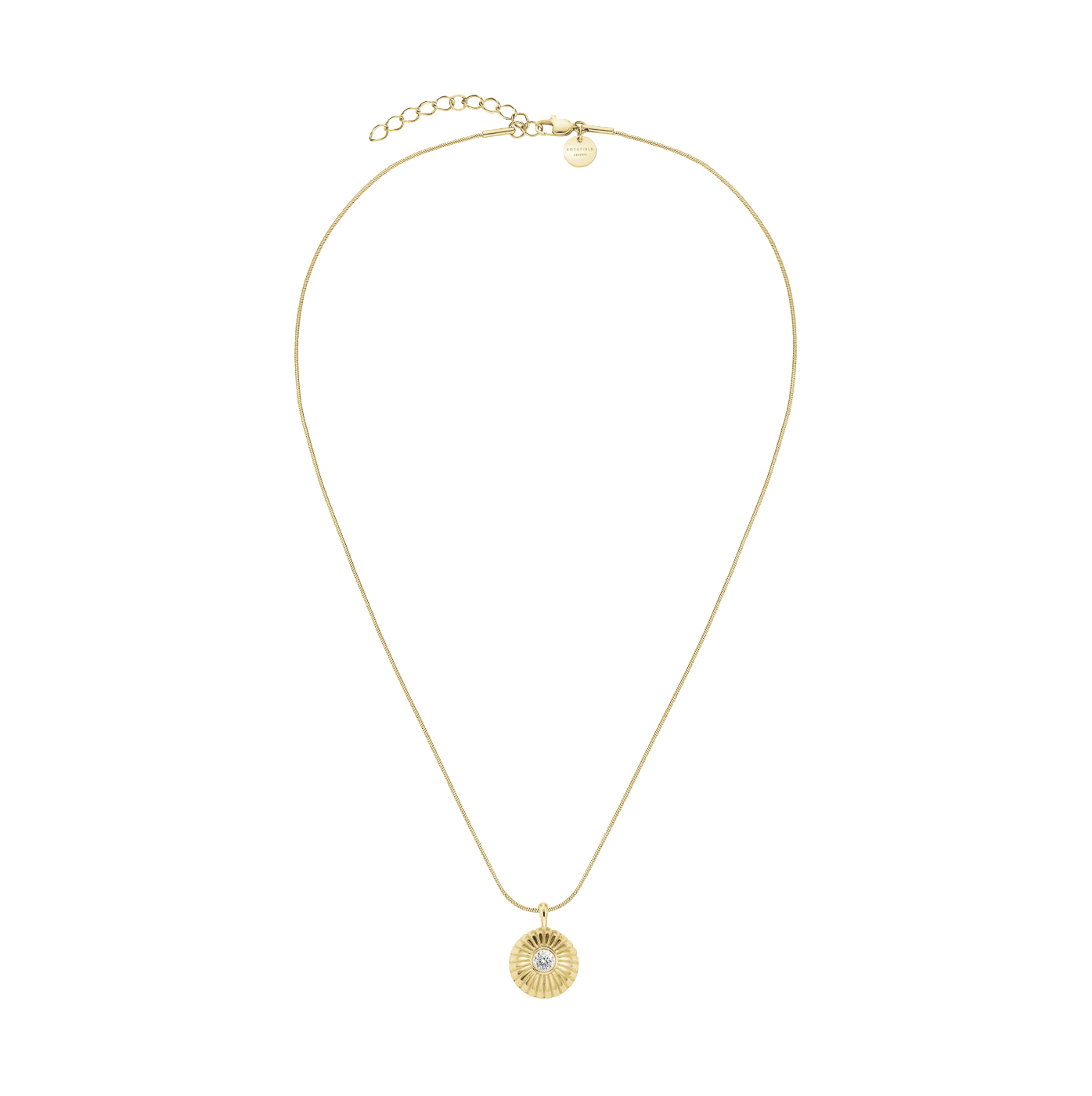 Kette Edelstahl gelb vergoldet Bold Solitary