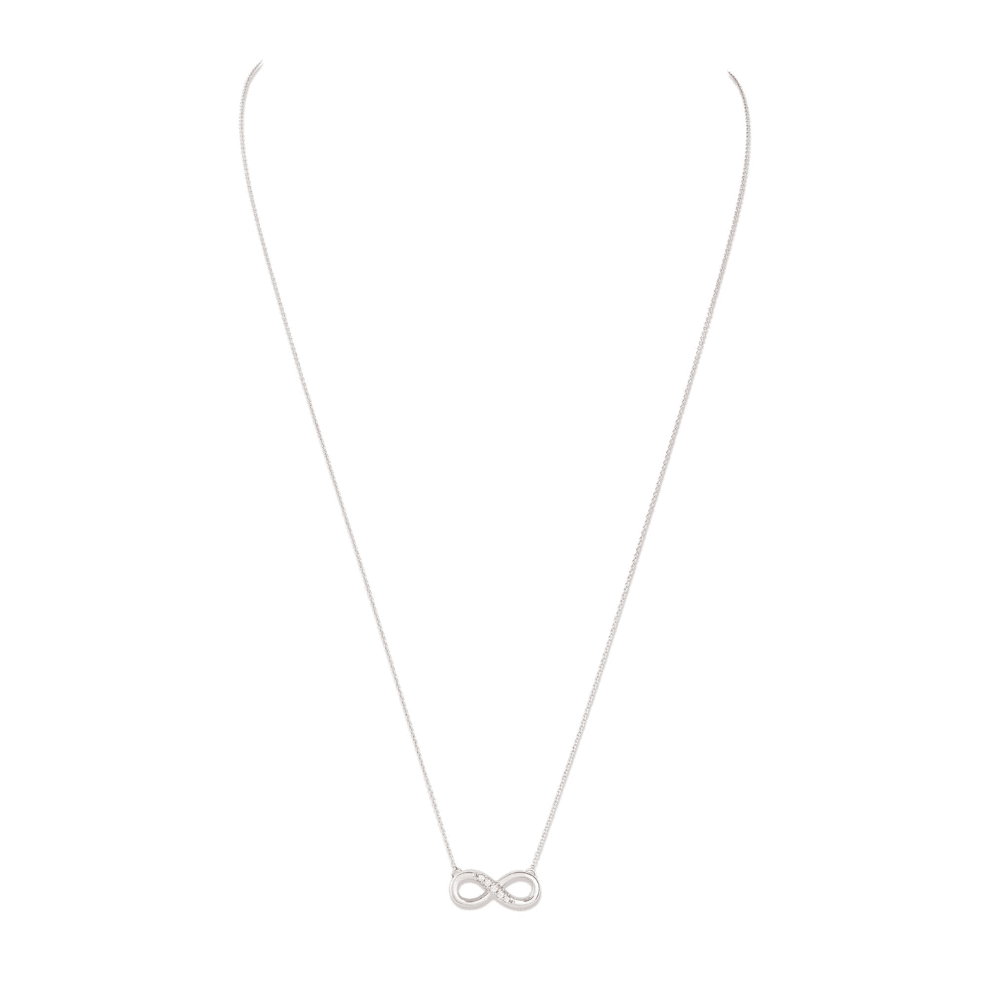 Kette Diamant zus. ca. 0,03 ct. 375er Weißgold