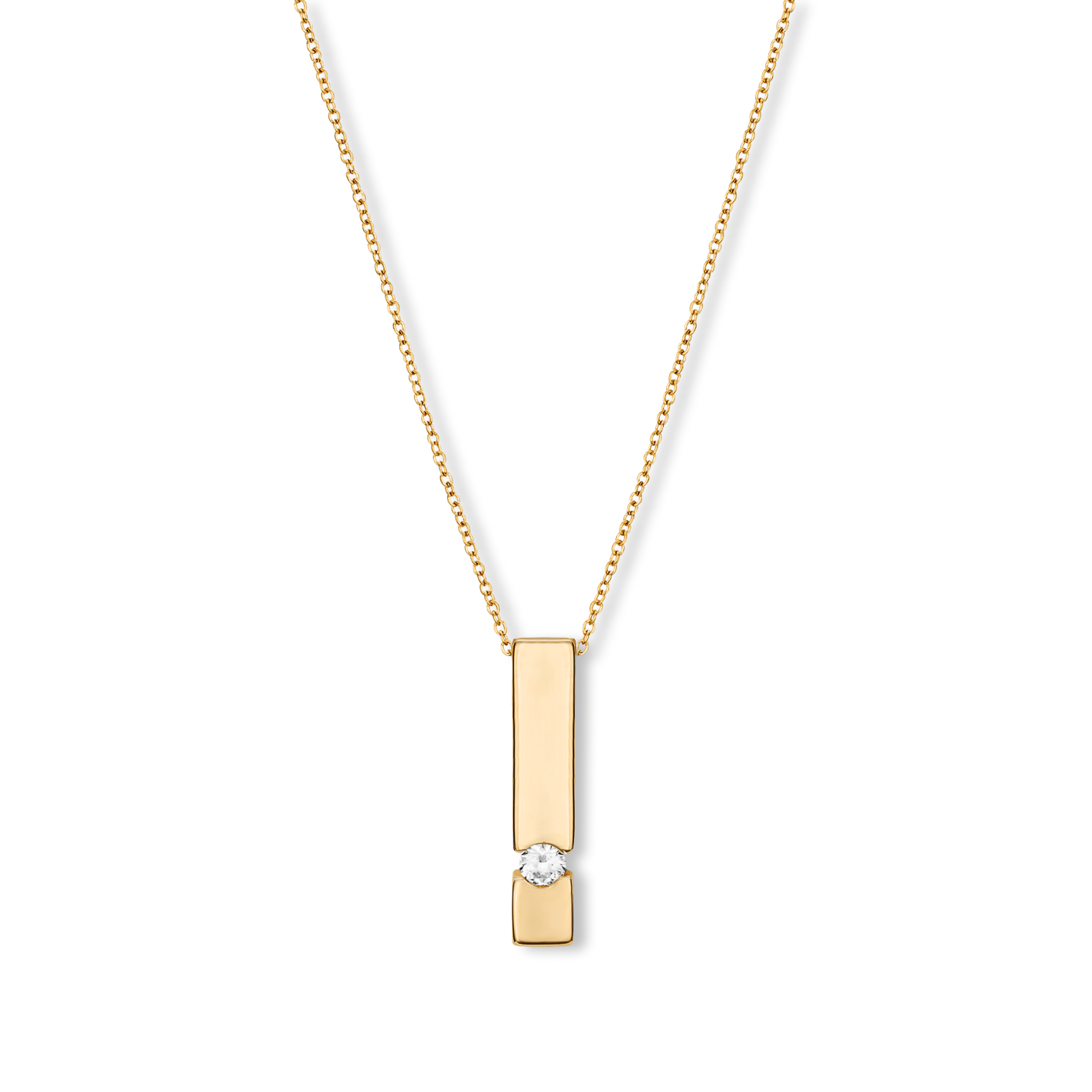 Kette Diamant ca. 0,05 ct. 333er Gelbgold Stäbchen Kette Diamant ca. 0,05 ct. 333er Gelbgold Stäbchen