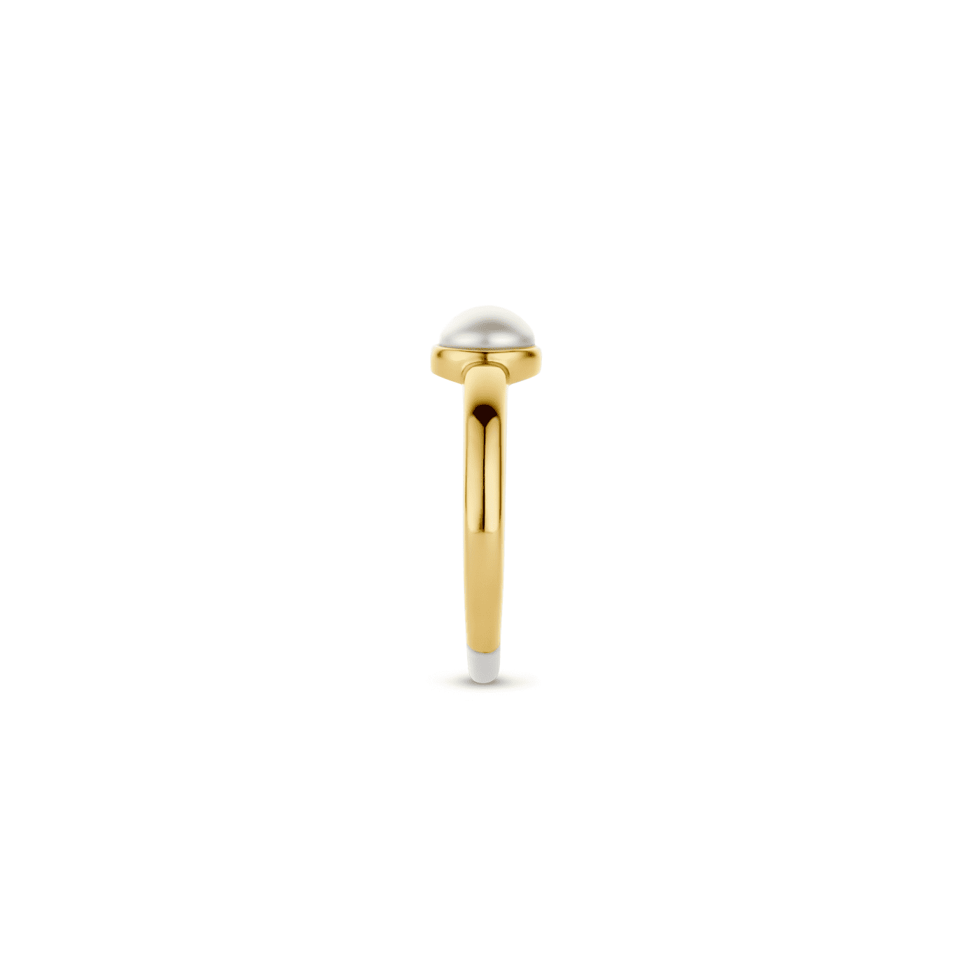 Ring Perlmutt 925er Silber gelb vergoldet  Ring Perlmutt 925er Silber gelb vergoldet