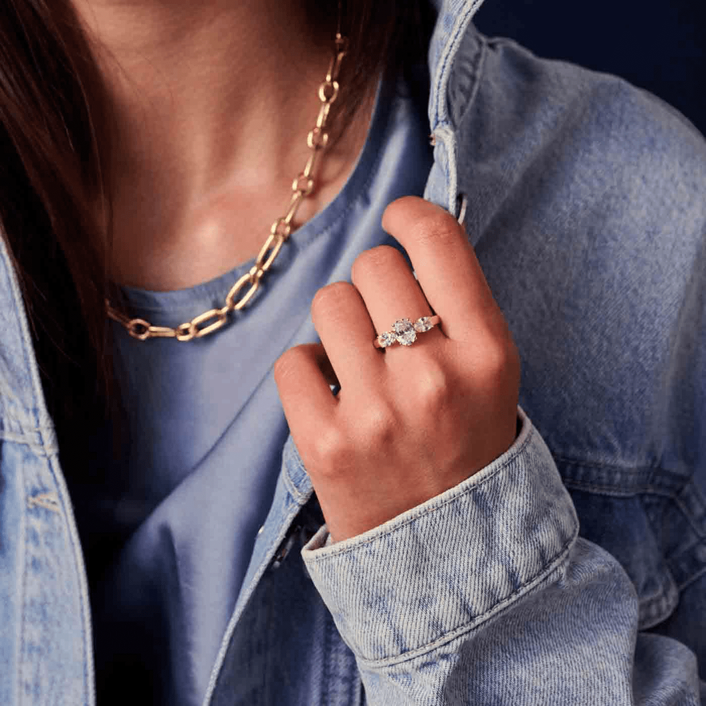 Ring Zirkonia 925er Silber Ellisse Ring Zirkonia 925er Silber Ellisse