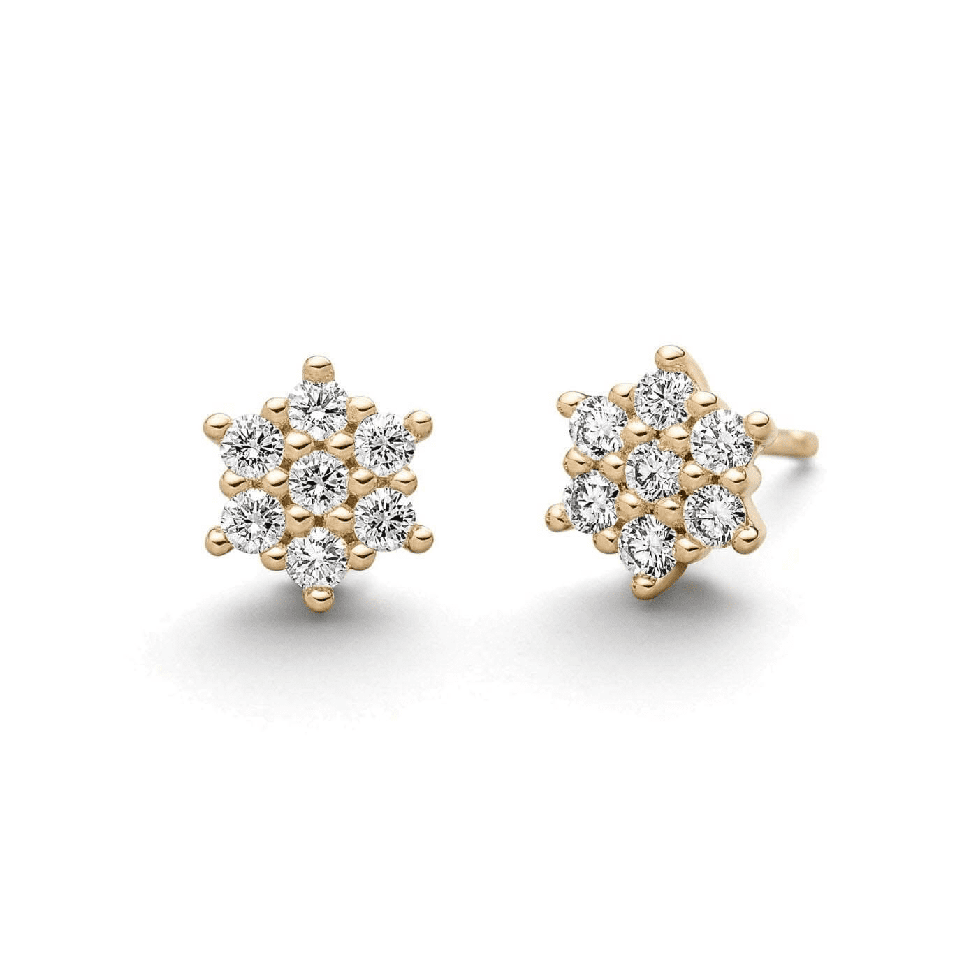 Ohrringe Diamant zus. ca. 0,30 ct. 585er Gelbgold Rosa Ohrringe Diamant zus. ca. 0,30 ct. 585er Gelbgold Rosa