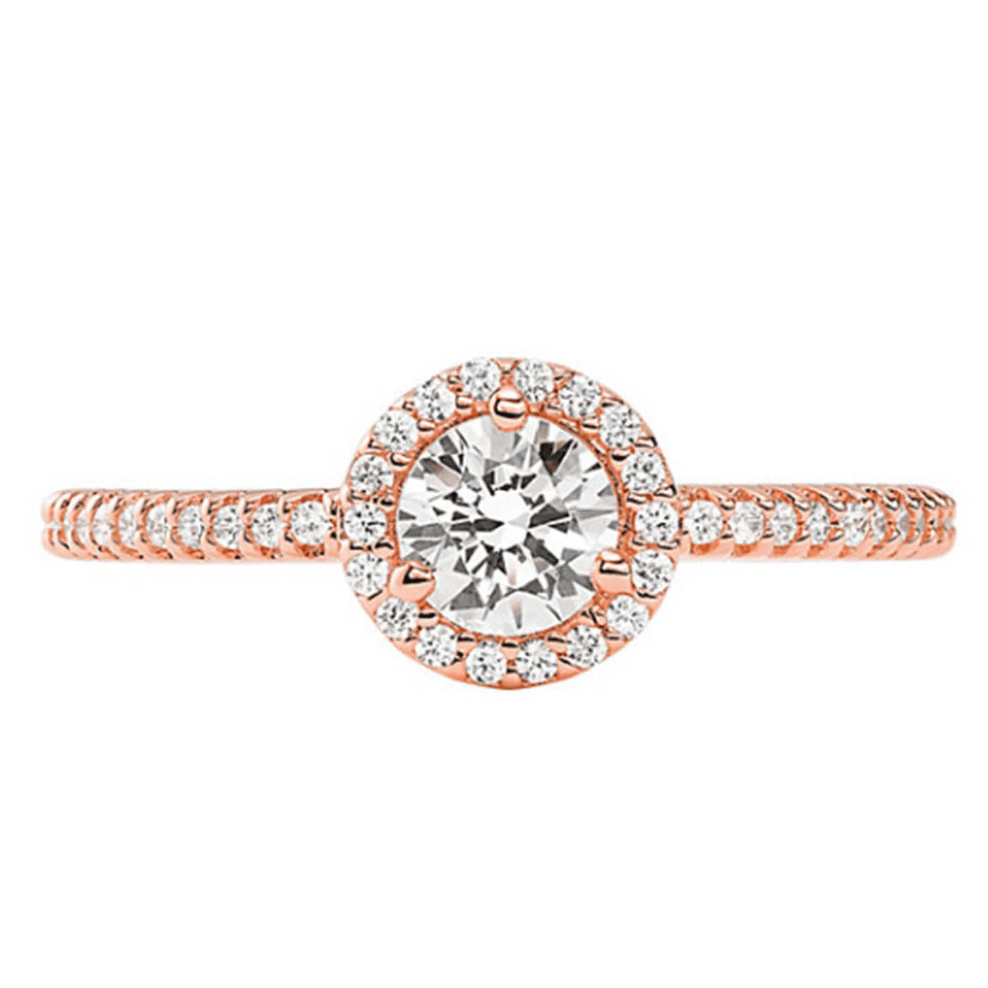 Ring Zirkonia 925er Silber rosé vergoldet Premium Ring Zirkonia 925er Silber rosé vergoldet Premium