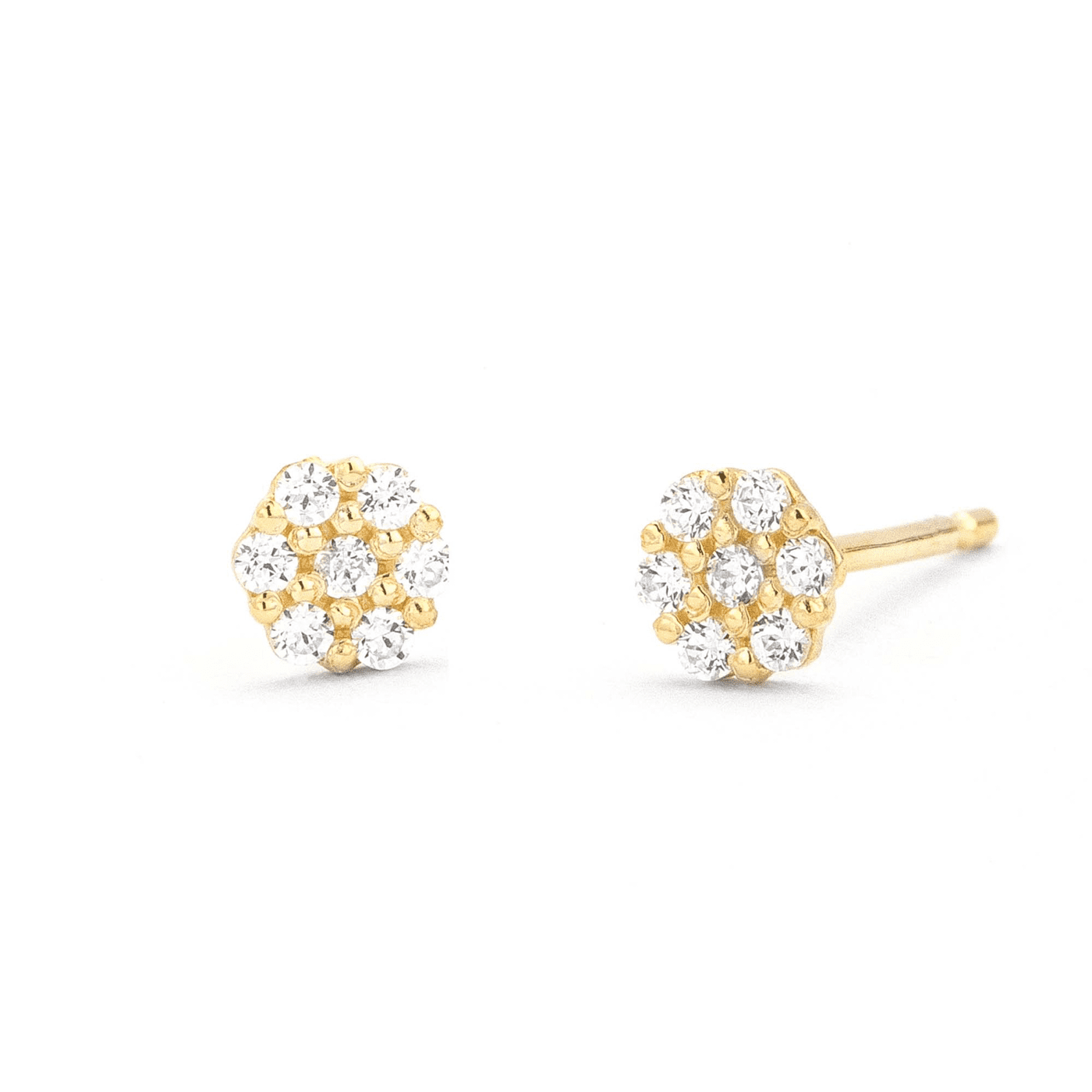 Ohrringe Zirkonia 375er Gelbgold  Ohrringe Zirkonia 375er Gelbgold