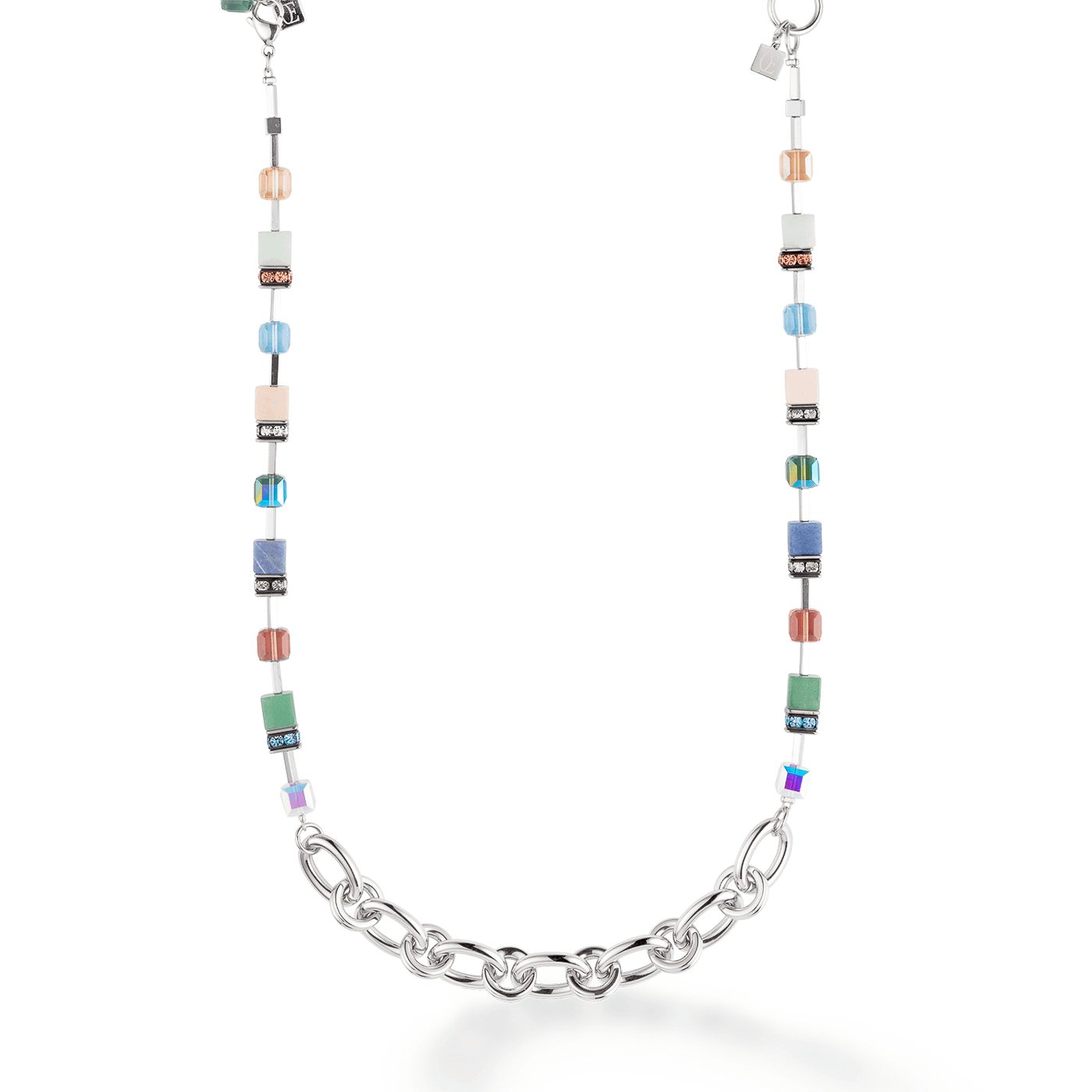 Edelsteinkette Edelstahl