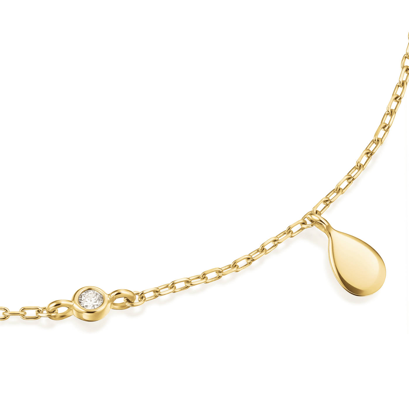 Armband syn. Diamant zus. 0,032ct. 585er Gelbgold Soleil Armband syn. Diamant zus. 0,032ct. 585er Gelbgold Soleil