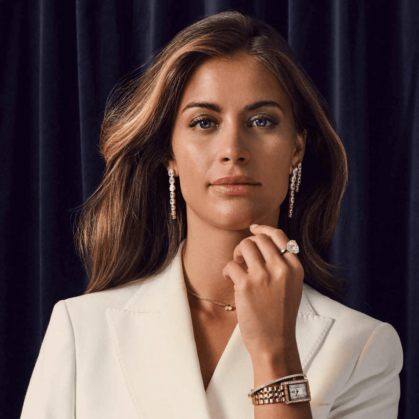 Ohrringe Zirkonia 925er Silber Ellisse