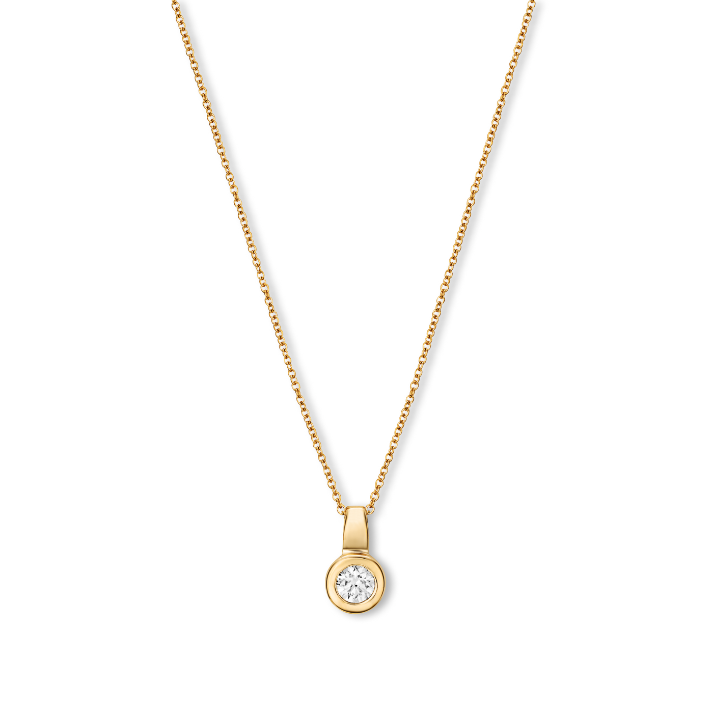 Kette Diamant ca. 0,10 ct. 333er Gelbgold Select Solitär Kette Diamant ca. 0,10 ct. 333er Gelbgold Select Solitär