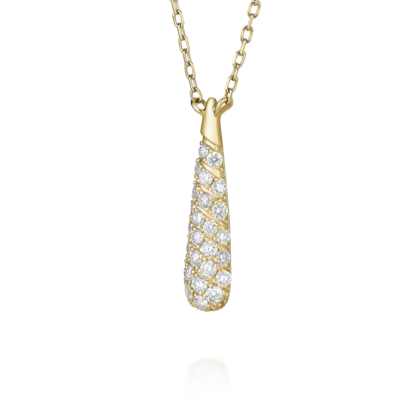 Kette syn. Diamant zus. 0,11ct. 585er Gelbgold Aurora Pave Kette syn. Diamant zus. 0,11ct. 585er Gelbgold Aurora Pave