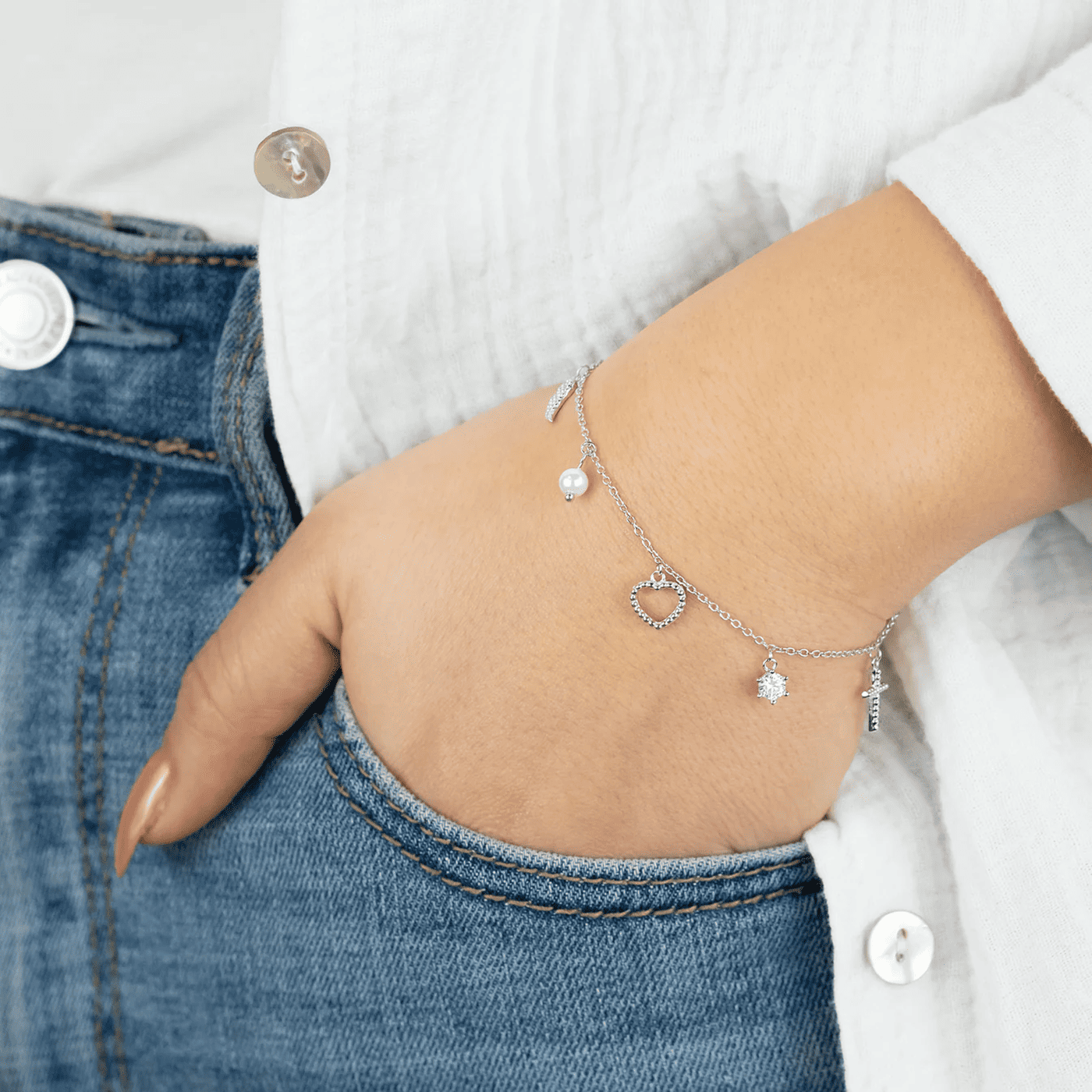 Armband 925er Silber Glaube, Liebe & Hoffnung Armband 925er Silber Glaube, Liebe & Hoffnung