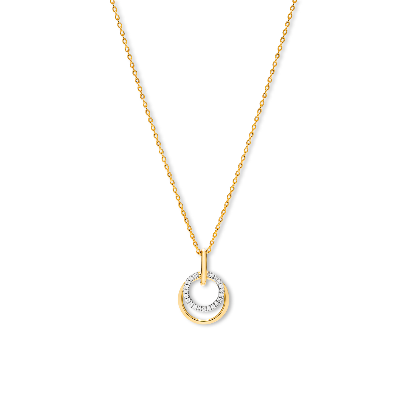 Kette Diamant zus. ca. 0,05 ct. 375er Gelbgold Kette Diamant zus. ca. 0,05 ct. 375er Gelbgold
