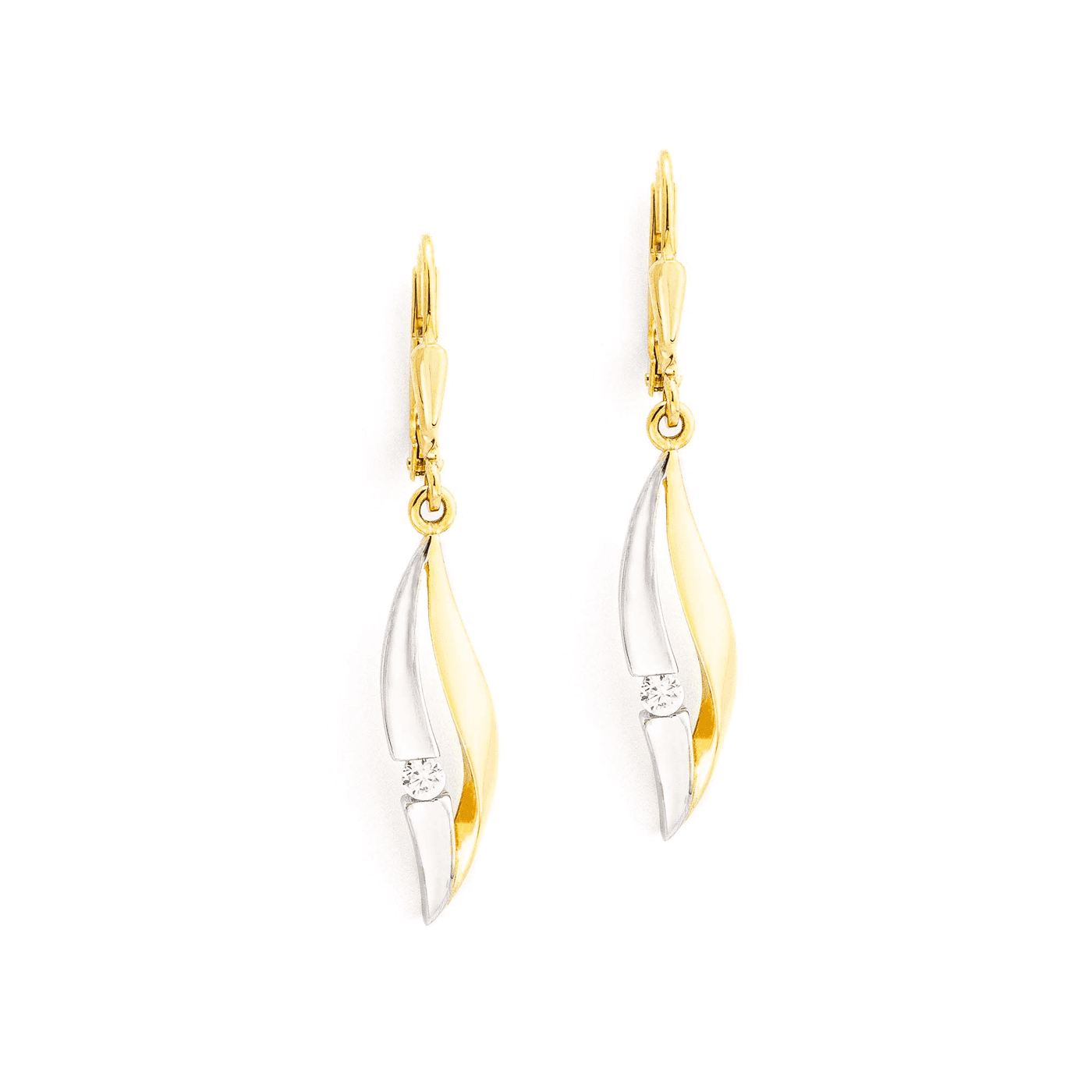 Ohrringe Zirkonia 333er Gelbgold  Ohrringe Zirkonia 333er Gelbgold