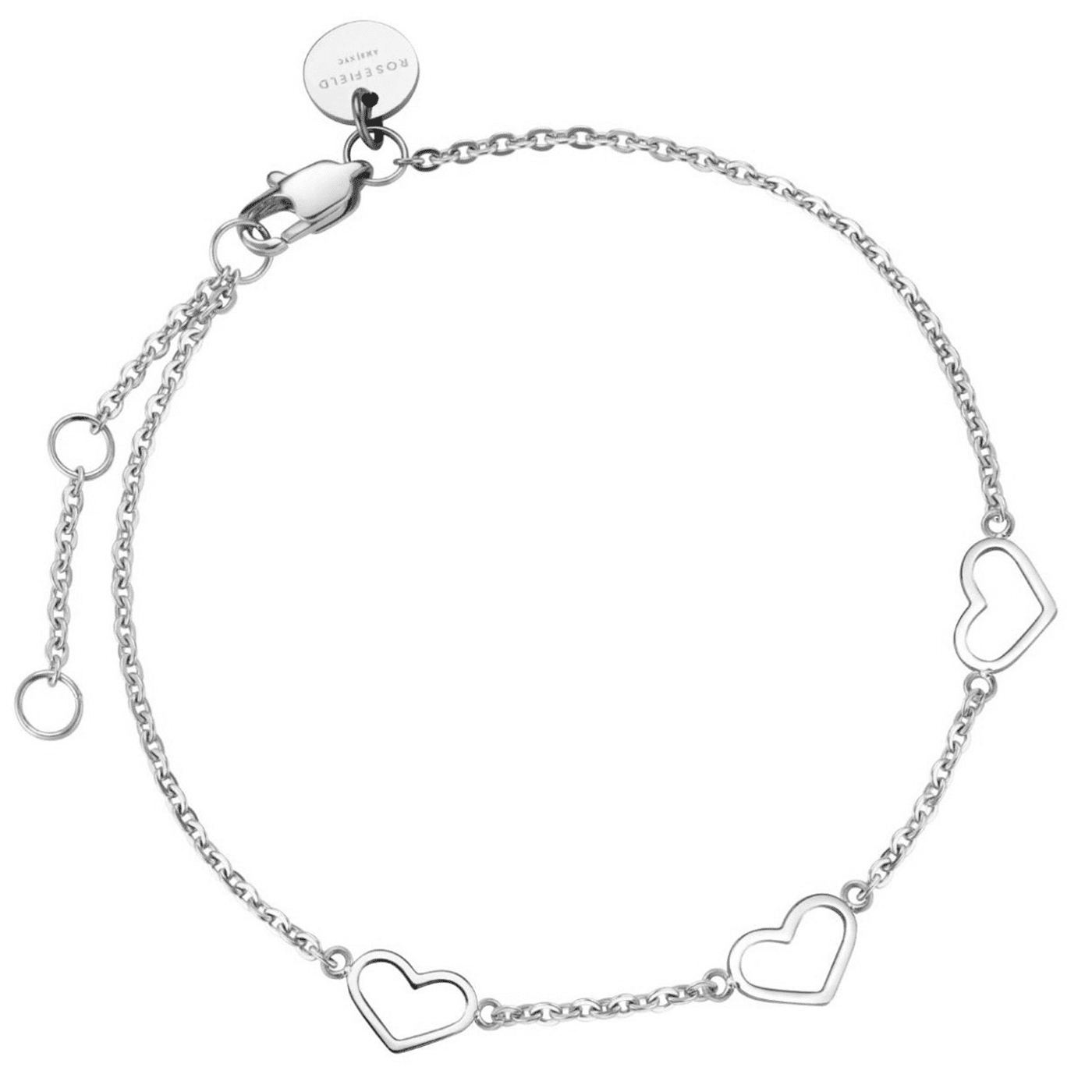 Armband Edelstahl Triple Heart