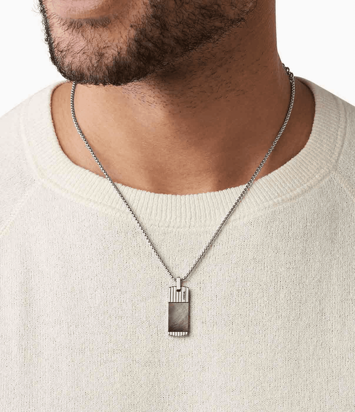 Edelstahlkette Perlmutt Vintage Casual Edelstahlkette Perlmutt Vintage Casual