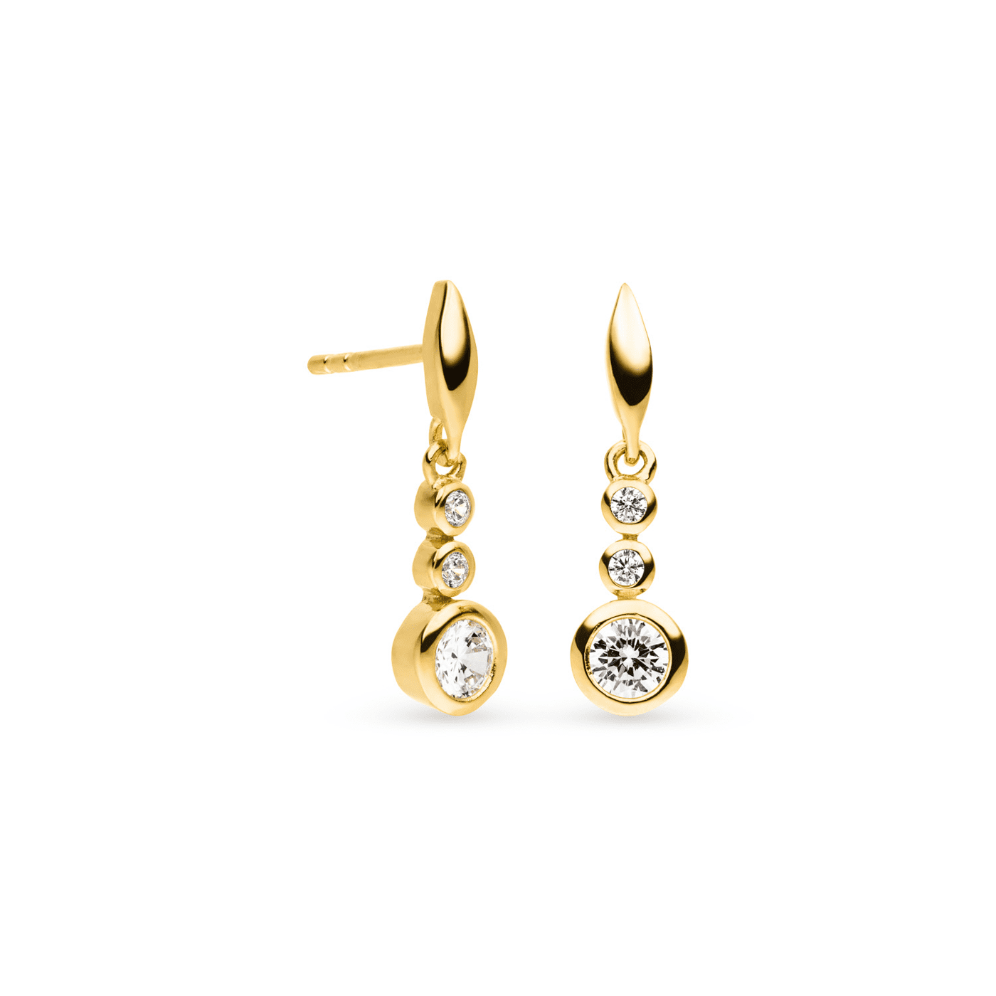 Ohrringe Zirkonia 333er Gelbgold  Ohrringe Zirkonia 333er Gelbgold