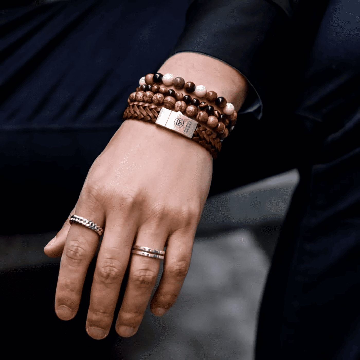 Armband Edelstahl Woodstock Armband Edelstahl Woodstock