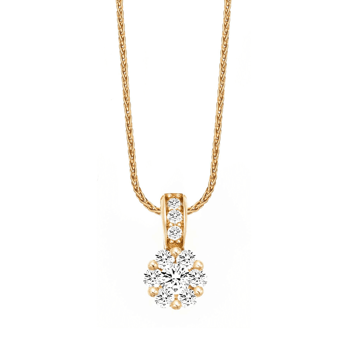 Kette Diamant zus. ca. 0,30 ct. 585er Gelbgold Viola Kette Diamant zus. ca. 0,30 ct. 585er Gelbgold Viola