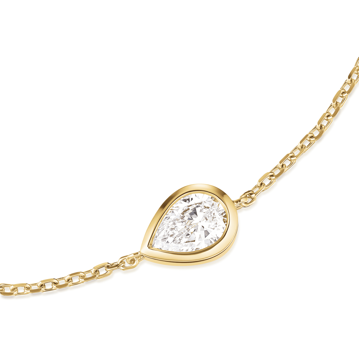 Armband syn. Diamant 0,166ct. 585er Gelbgold Marquise Armband syn. Diamant 0,166ct. 585er Gelbgold Marquise