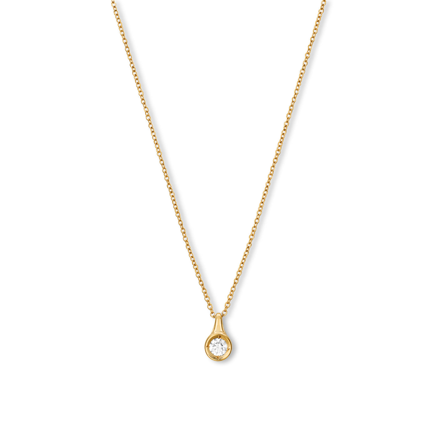 Kette Diamant ca. 0,05 ct. 333er Gelbgold Pure Solitär Kette Diamant ca. 0,05 ct. 333er Gelbgold Pure Solitär