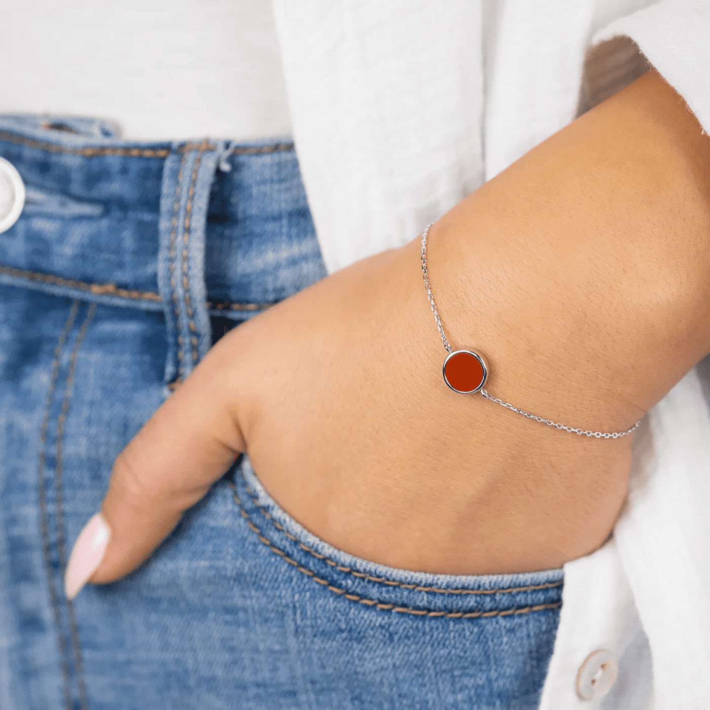 Armband 925er Silber Healing Stone Armband 925er Silber Healing Stone