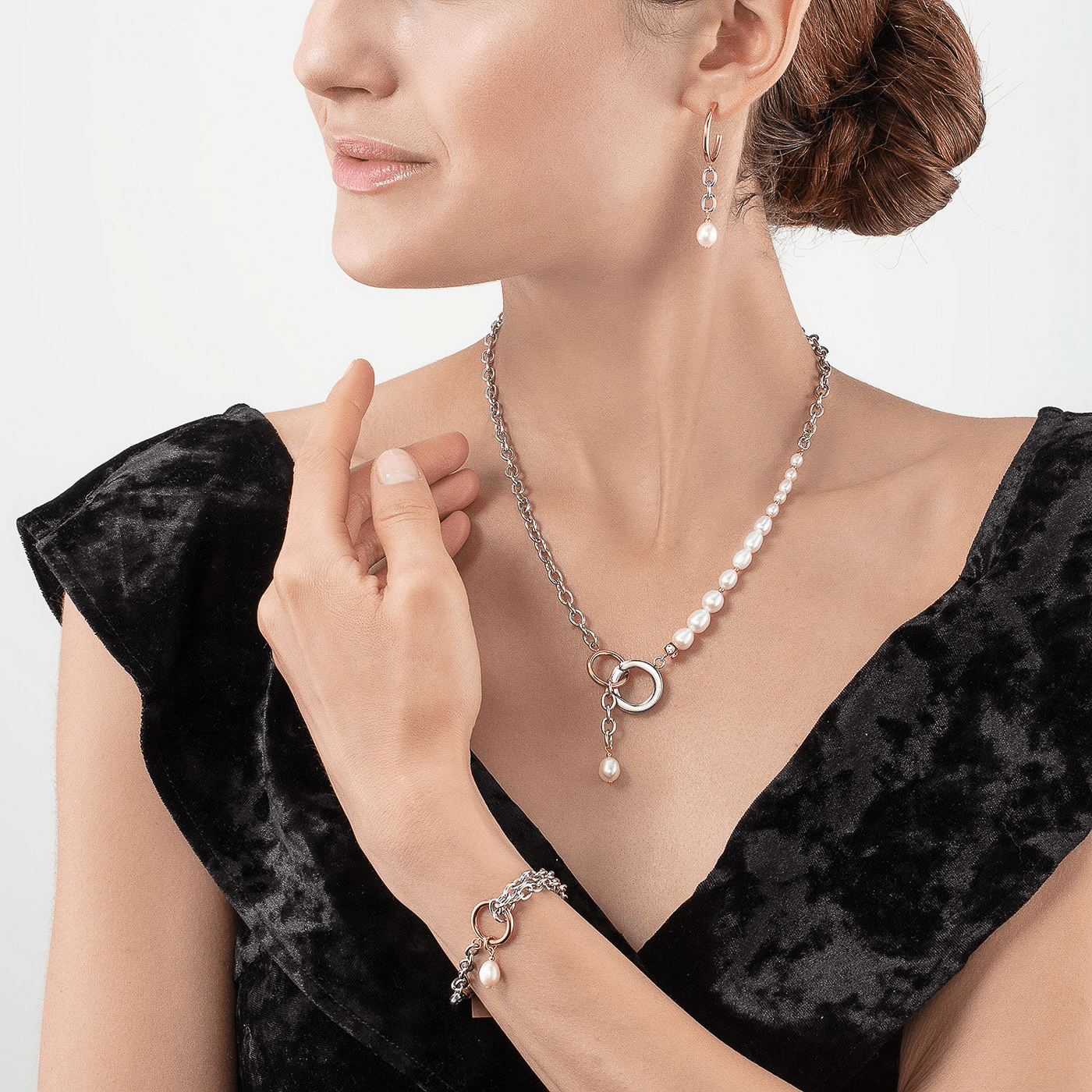 Armband Edelstahl bicolor