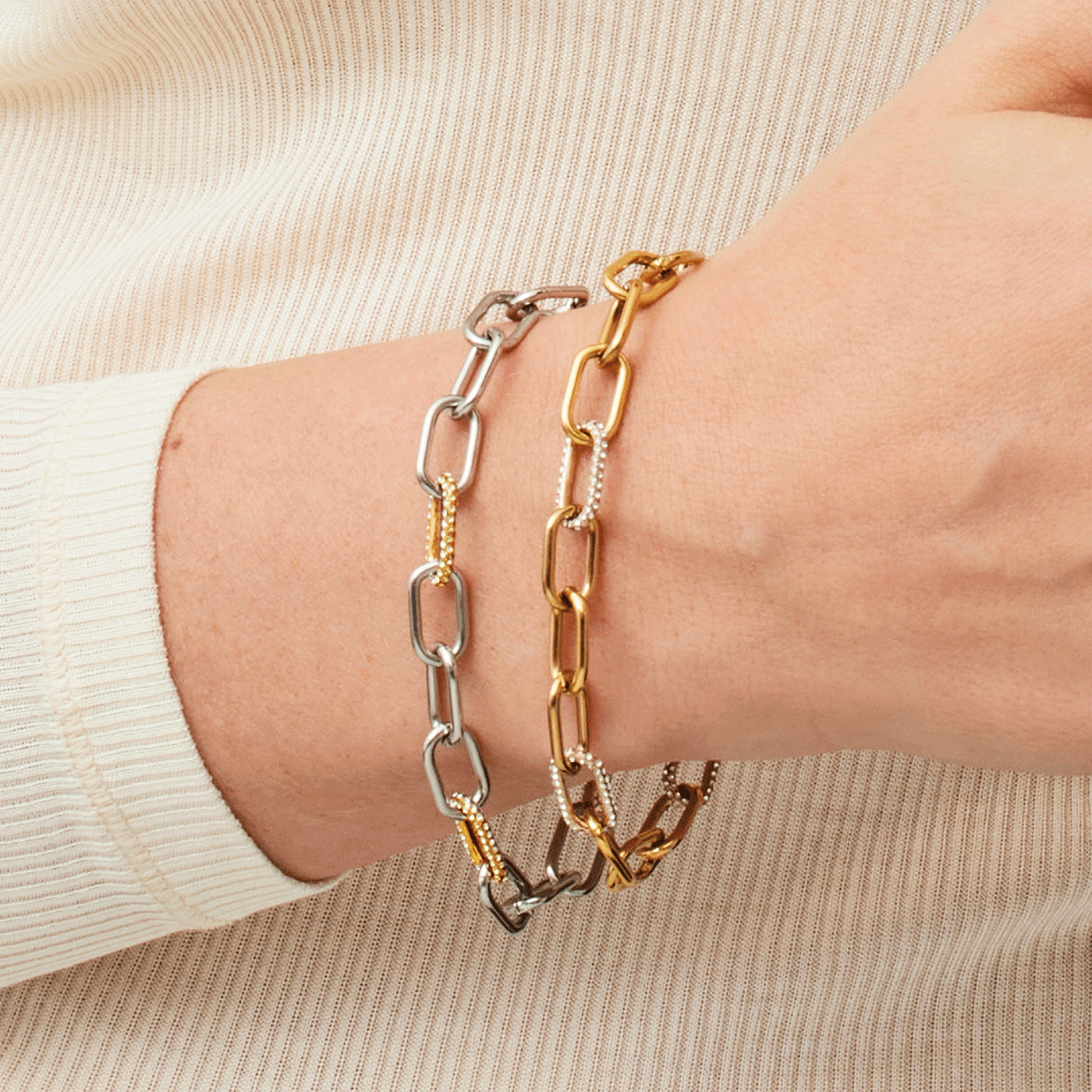 Ohrringe Zirkonia Edelstahl gelb vergoldet Arctic Symphony