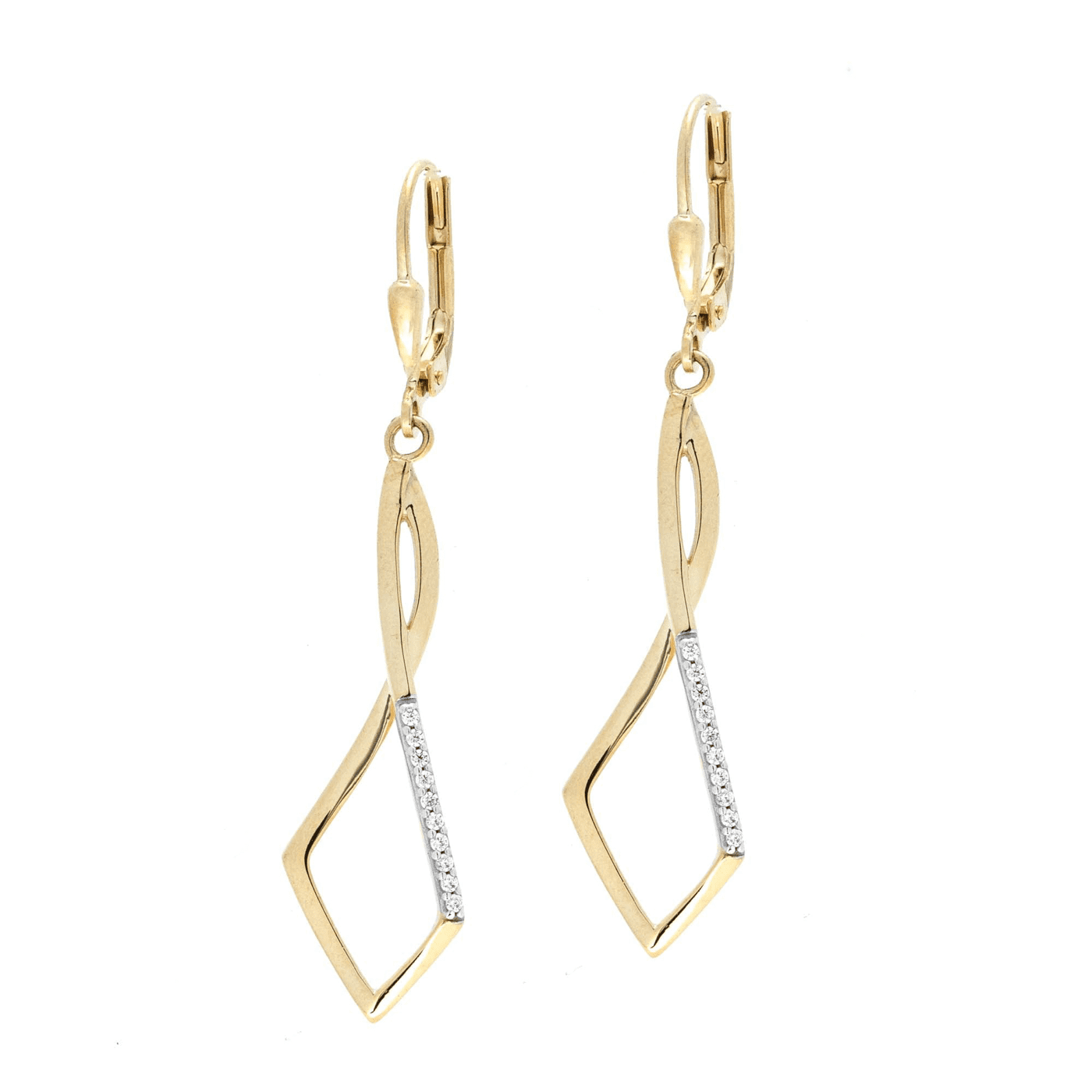 Ohrringe Zirkonia 333er Gelbgold  Ohrringe Zirkonia 333er Gelbgold