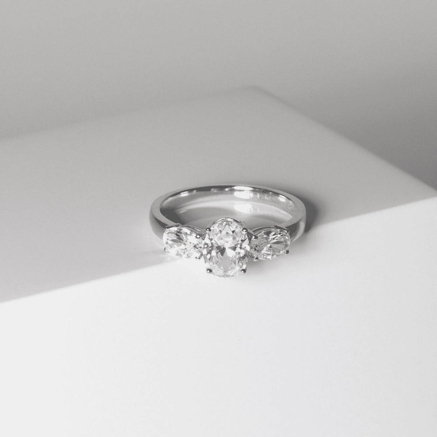 Ring Zirkonia 925er Silber Ellisse Ring Zirkonia 925er Silber Ellisse