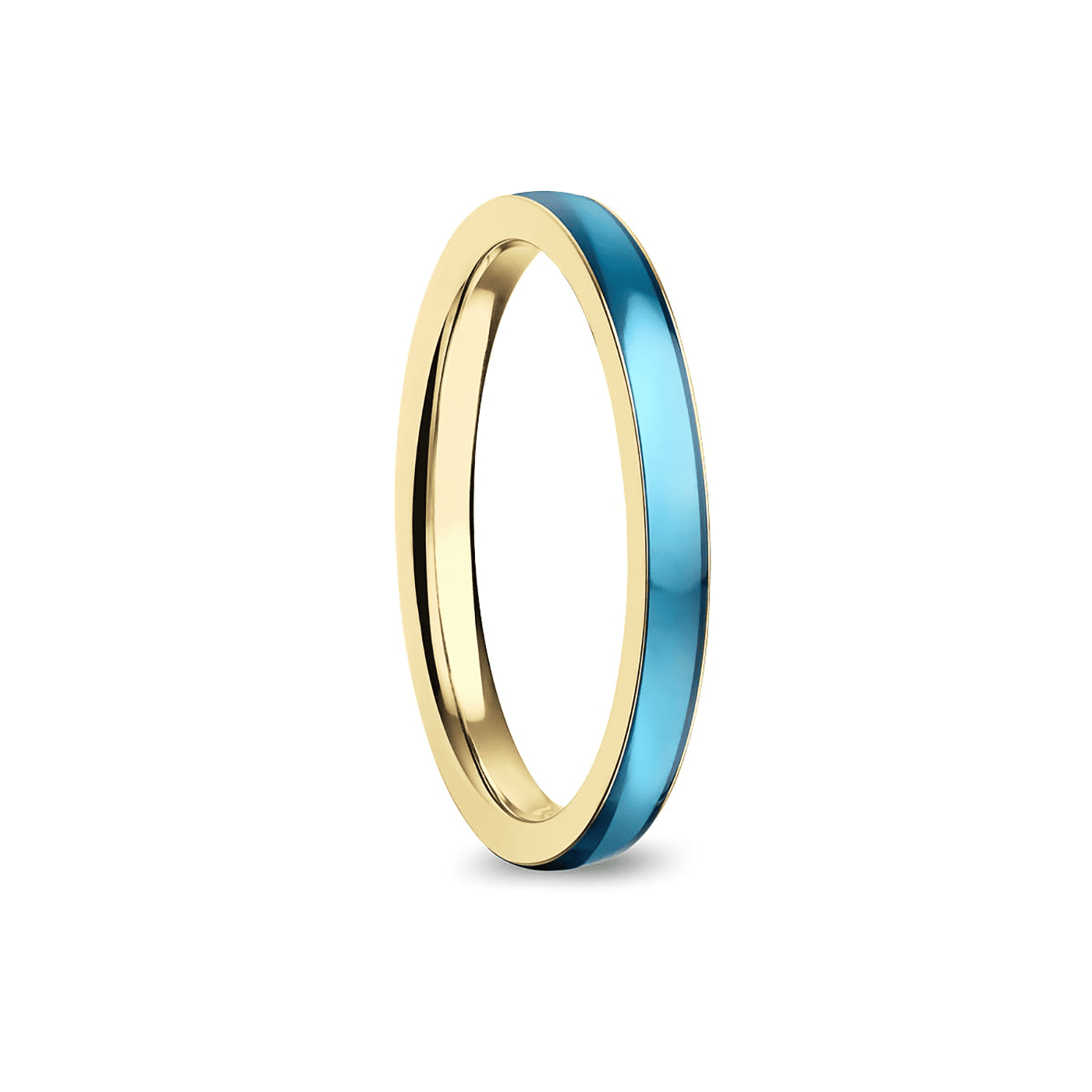 Edelstahlring gold Arctic Symphony